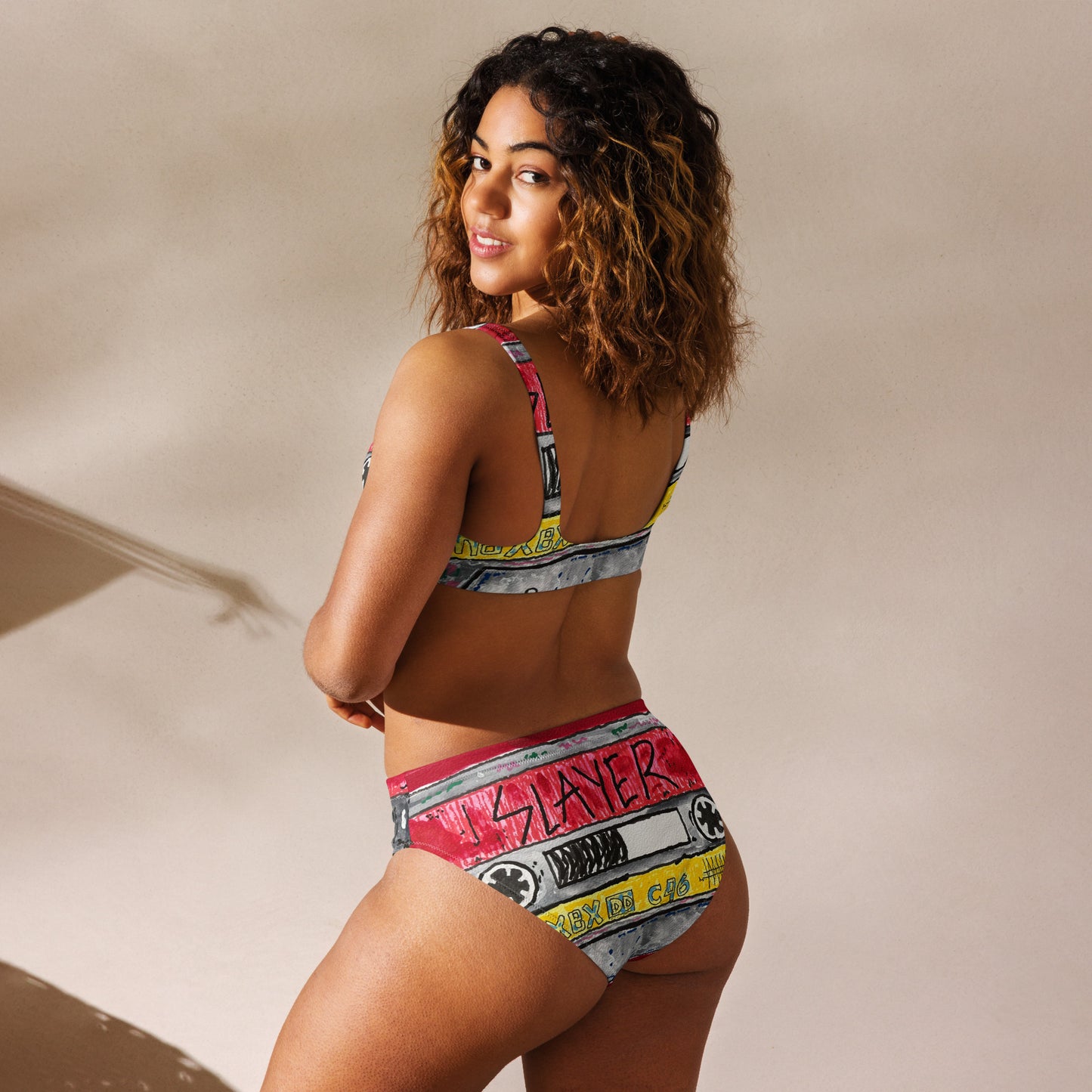 Slayer Recycled high-waisted bikini