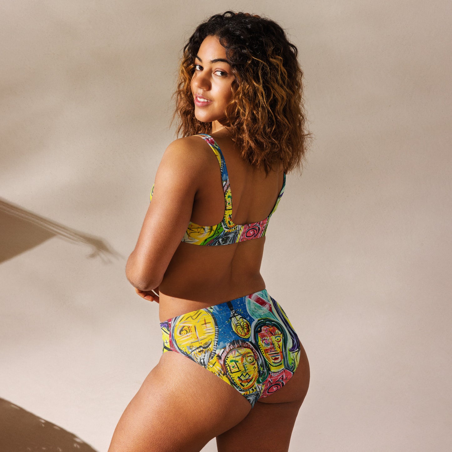 Family V Recycled high-waisted bikini