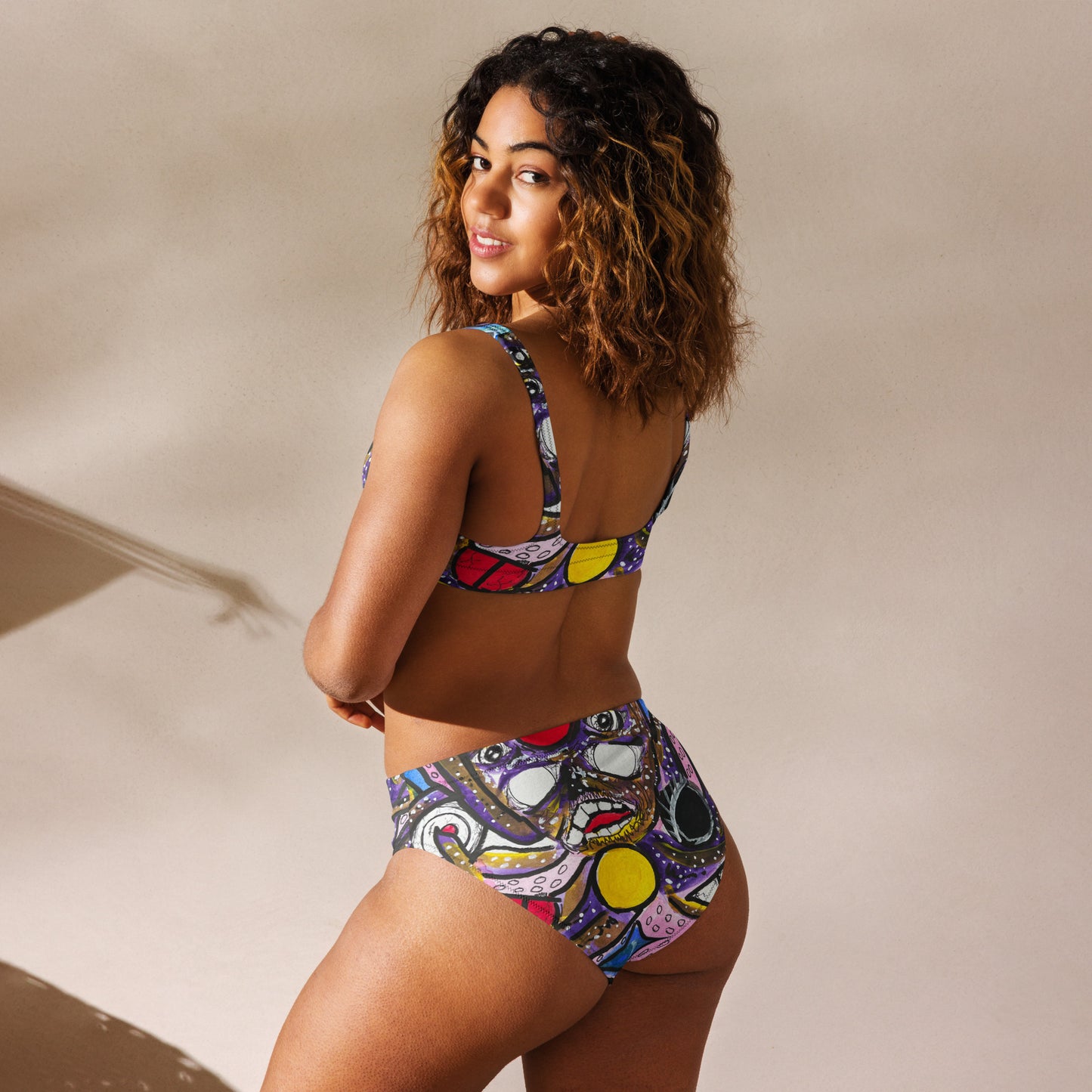 Kraken Recycled high-waisted bikini