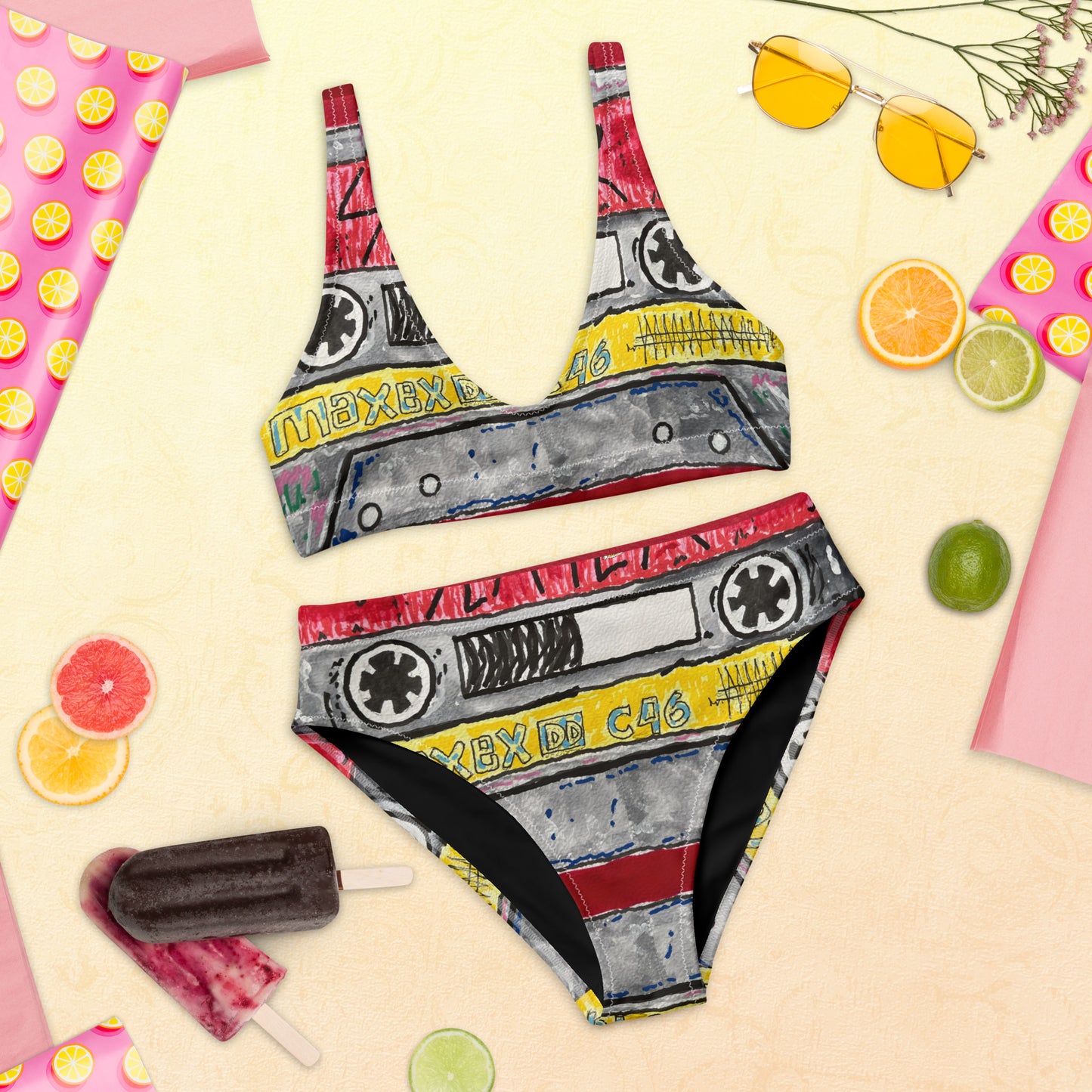 Slayer Recycled high-waisted bikini