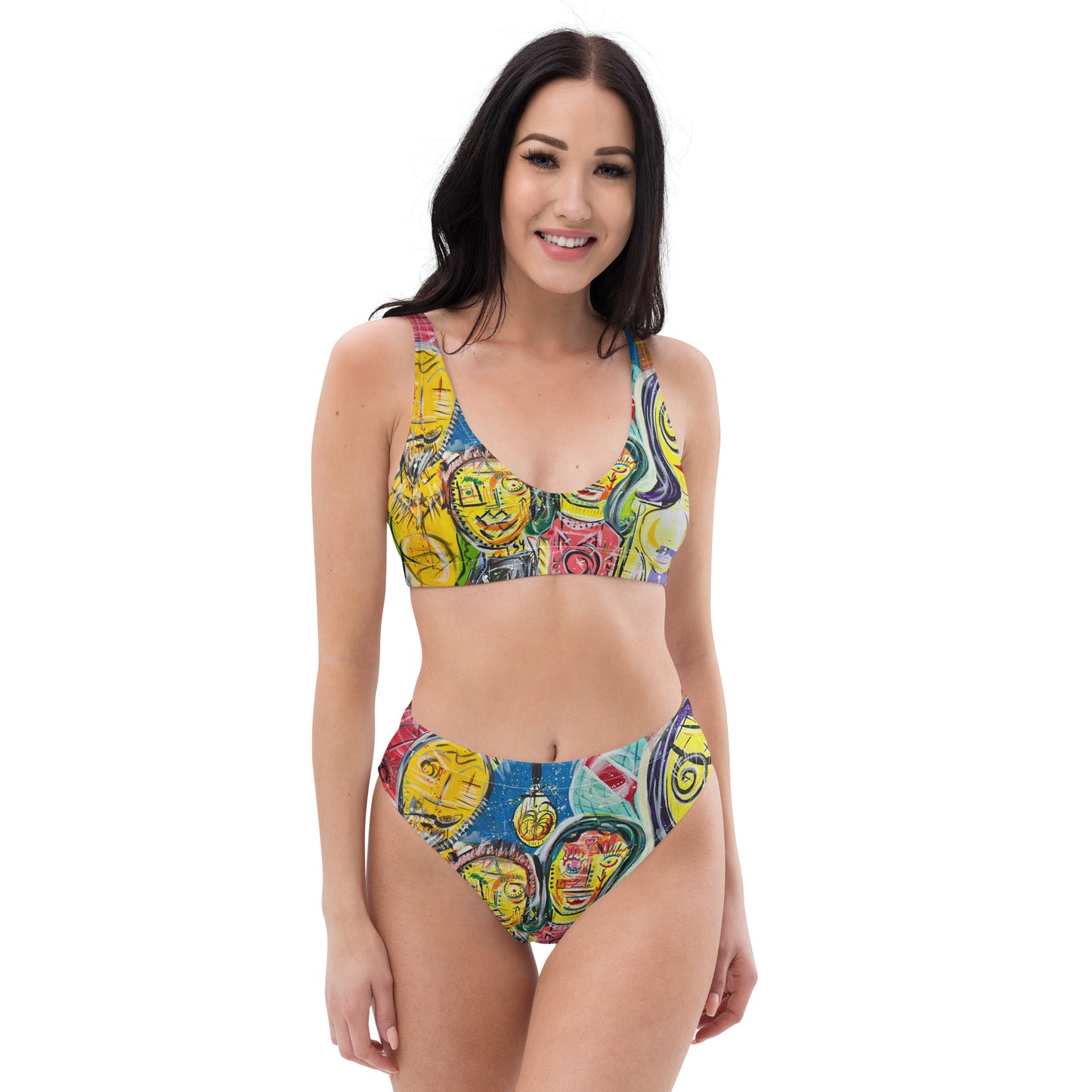 Family V Recycled high-waisted bikini