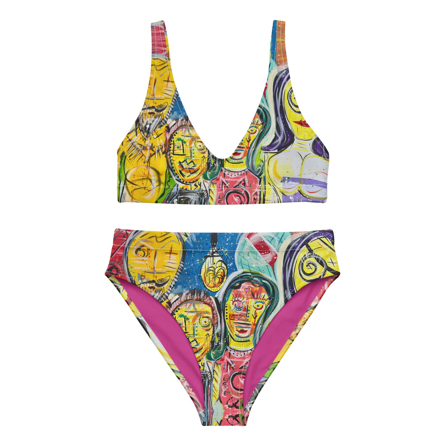 Family V Recycled high-waisted bikini