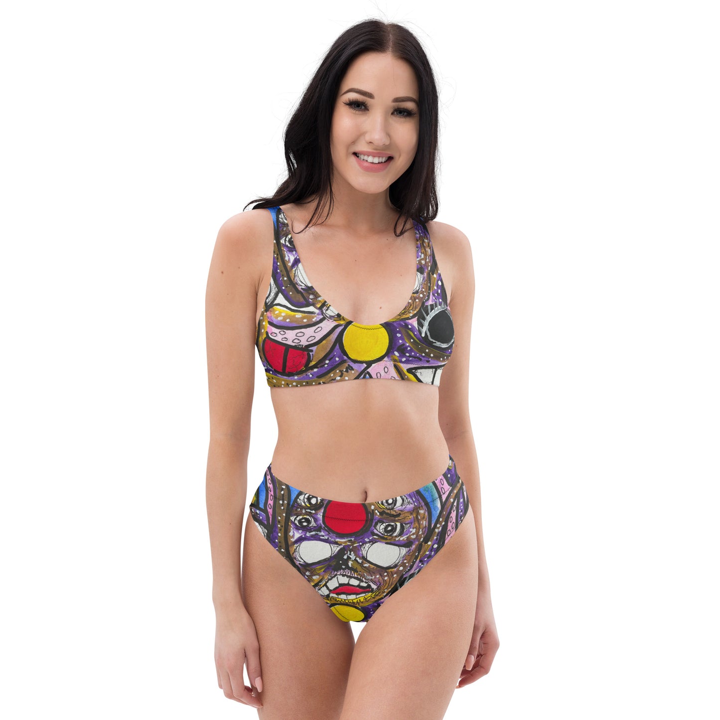 Kraken Recycled high-waisted bikini