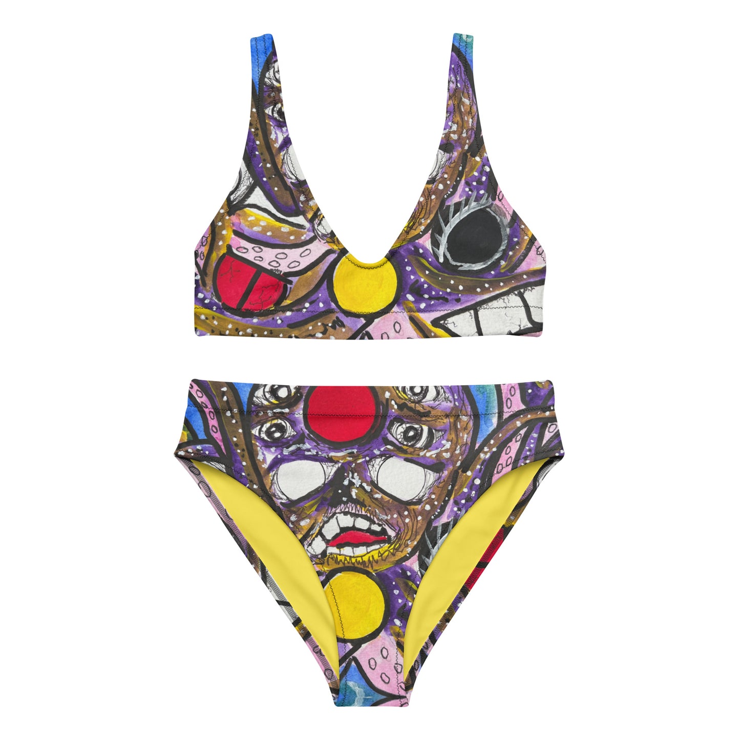 Kraken Recycled high-waisted bikini
