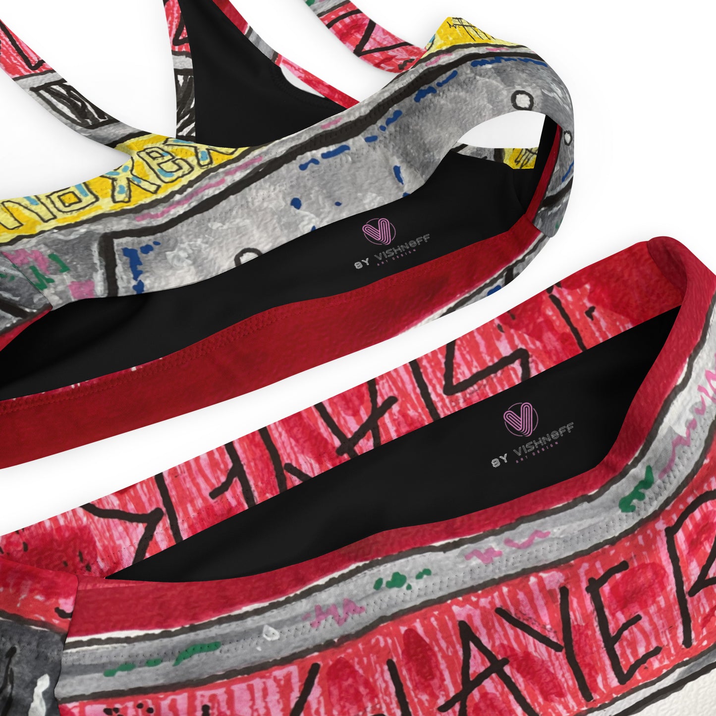 Slayer Recycled high-waisted bikini