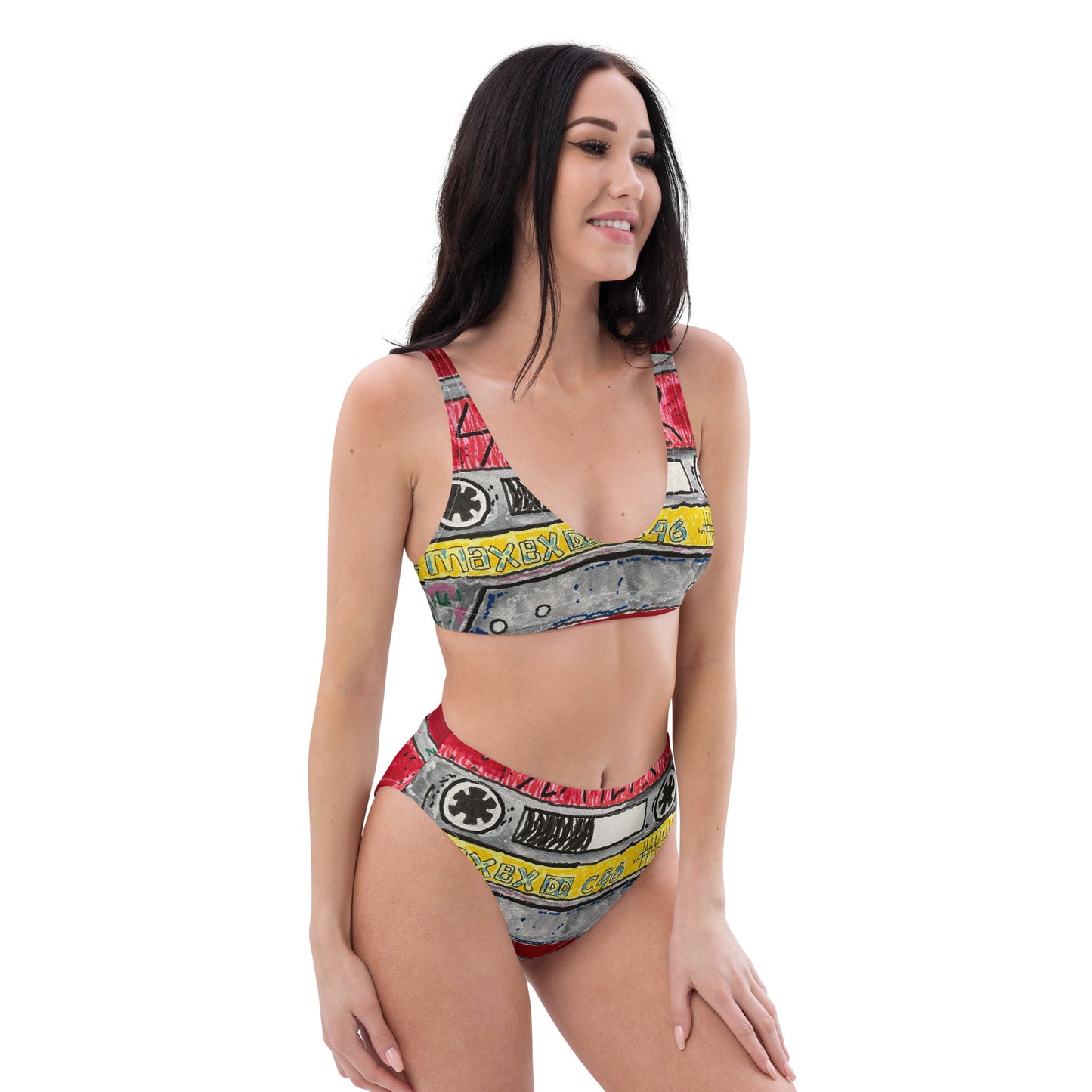 Slayer Recycled high-waisted bikini