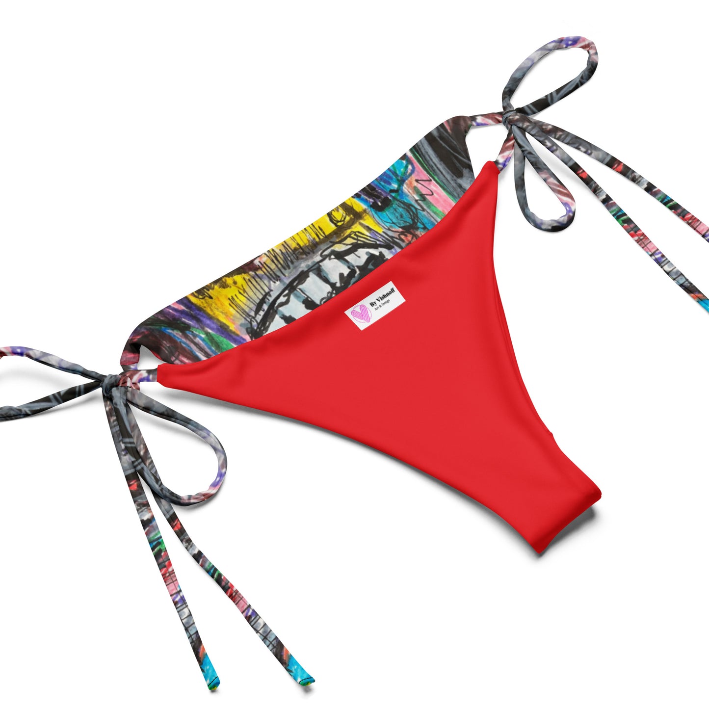 Monster All-over print recycled string bikini