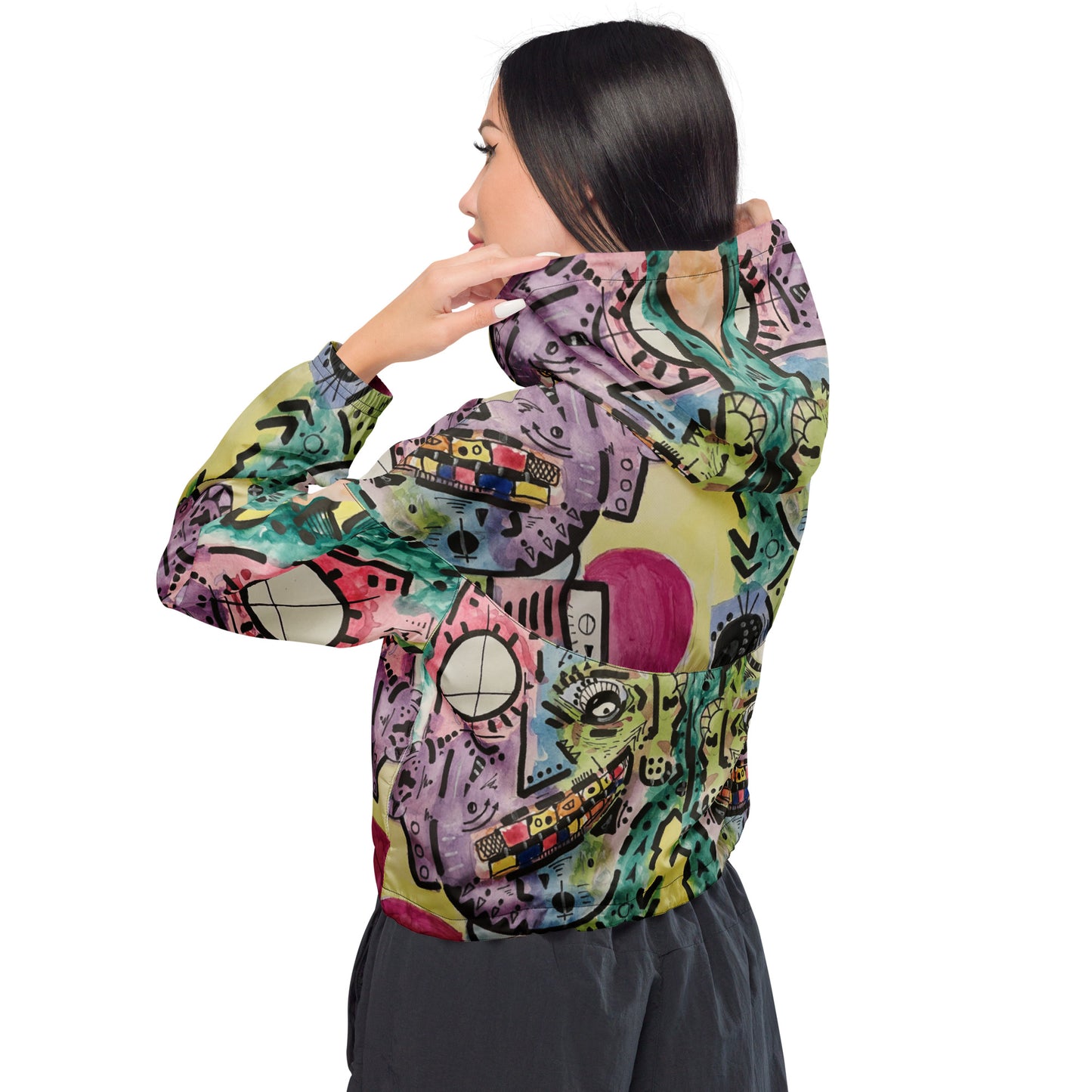 Indian Morning Women’s cropped windbreaker