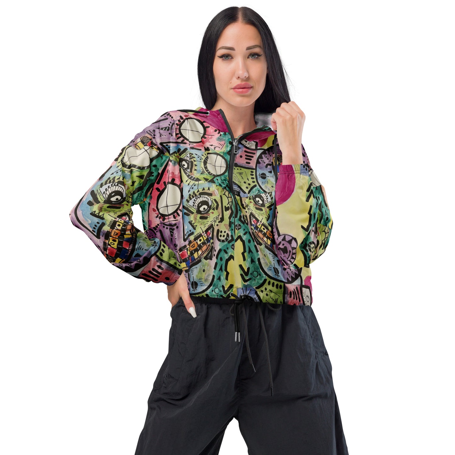 Indian Morning Women’s cropped windbreaker