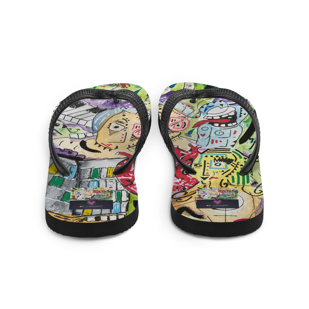 Mad Pianist Flip-Flops