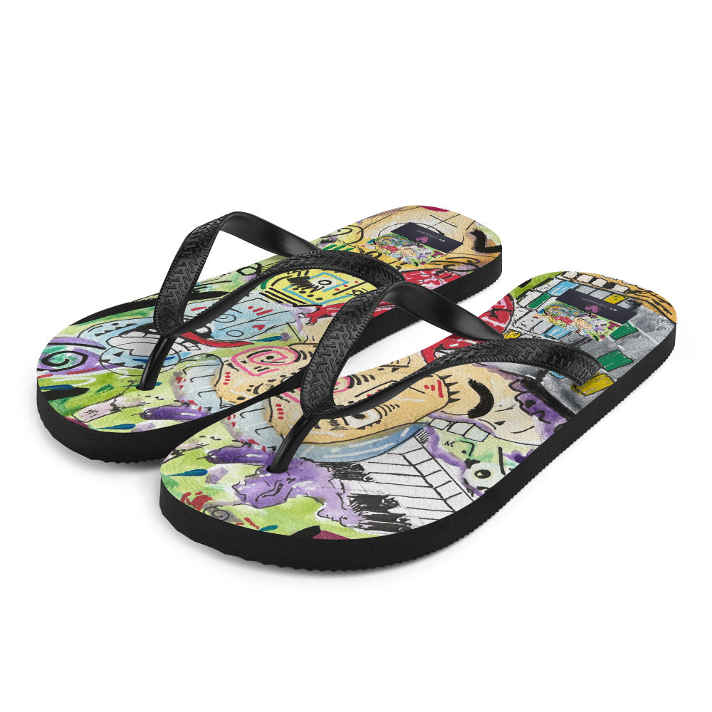 Mad Pianist Flip-Flops