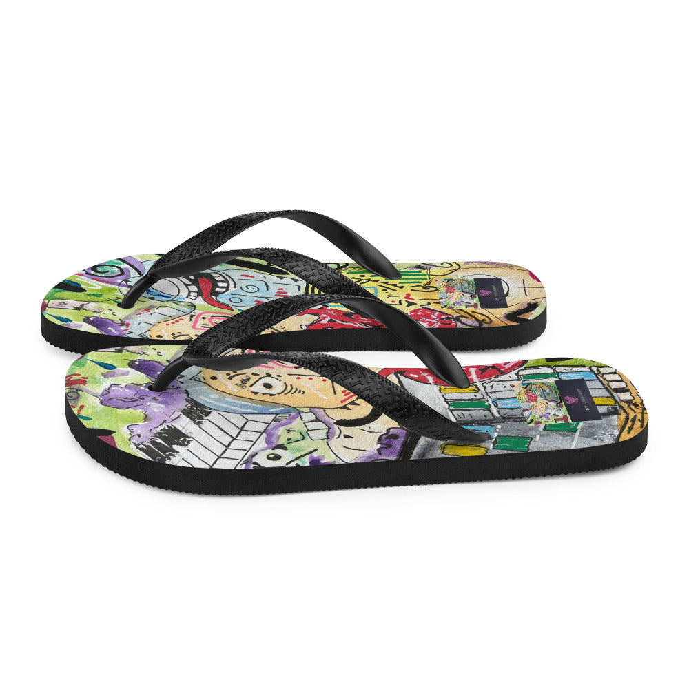 Mad Pianist Flip-Flops