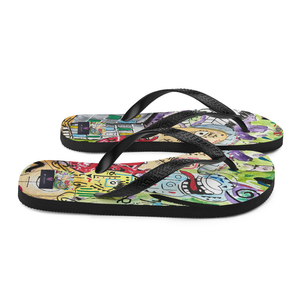 Mad Pianist Flip-Flops