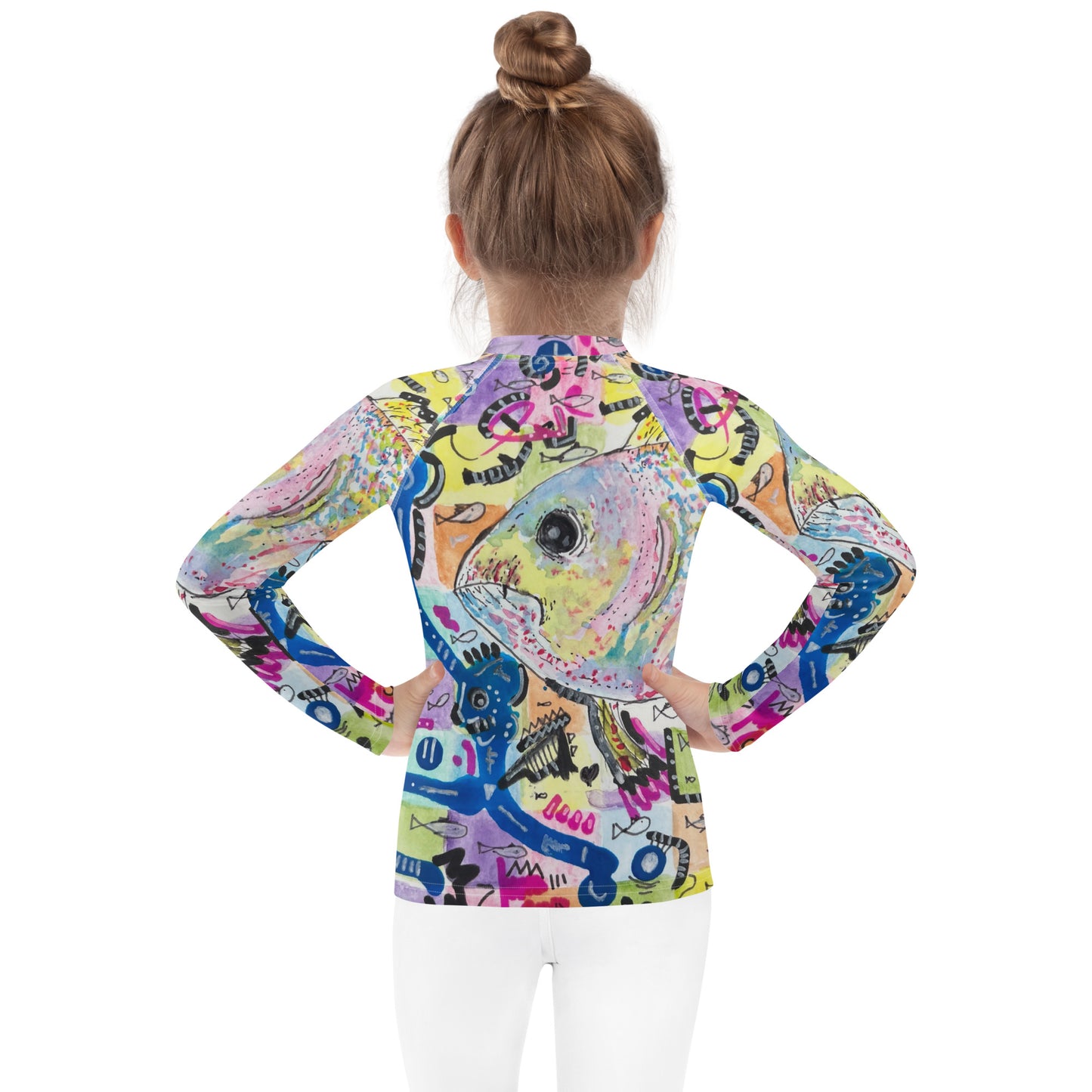 Go Fishing Kids Rash Guard