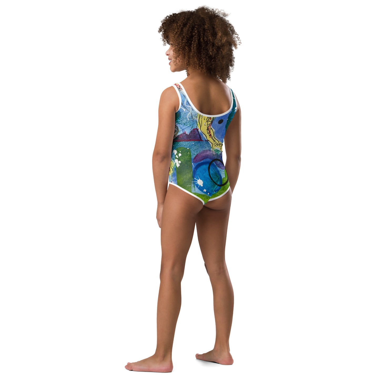 Jellyfish All-Over Print Kids Swimsuit