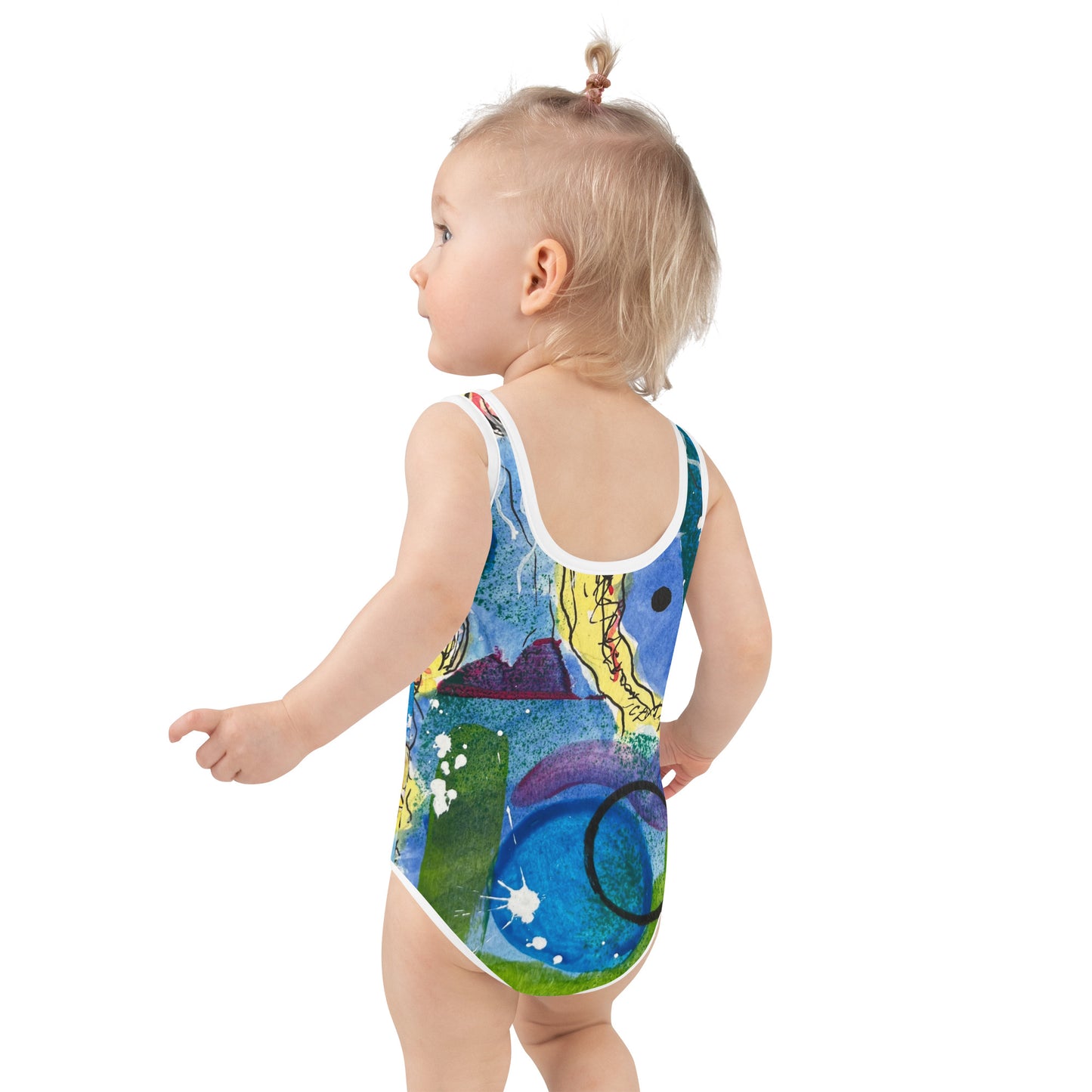 Jellyfish All-Over Print Kids Swimsuit