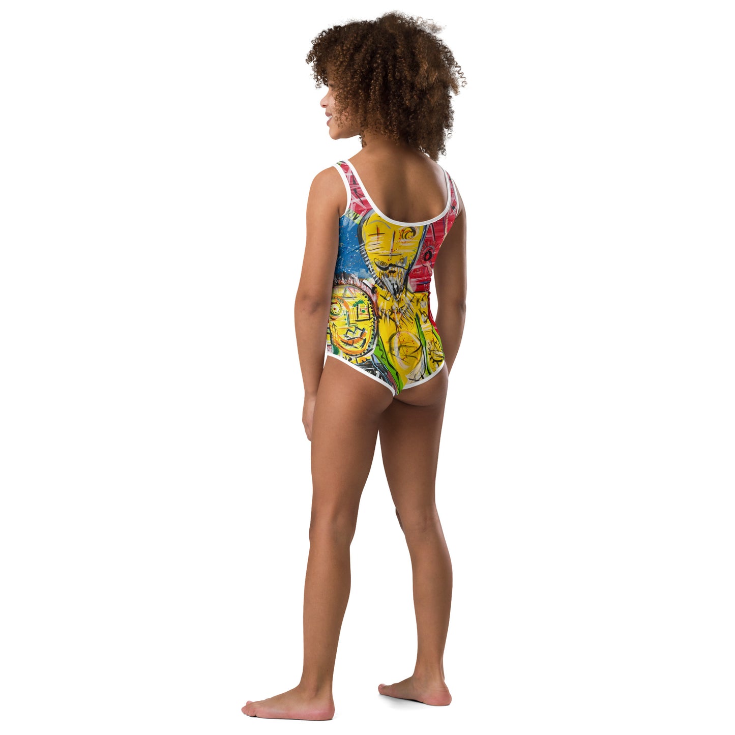 Family V All-Over Print Kids Swimsuit