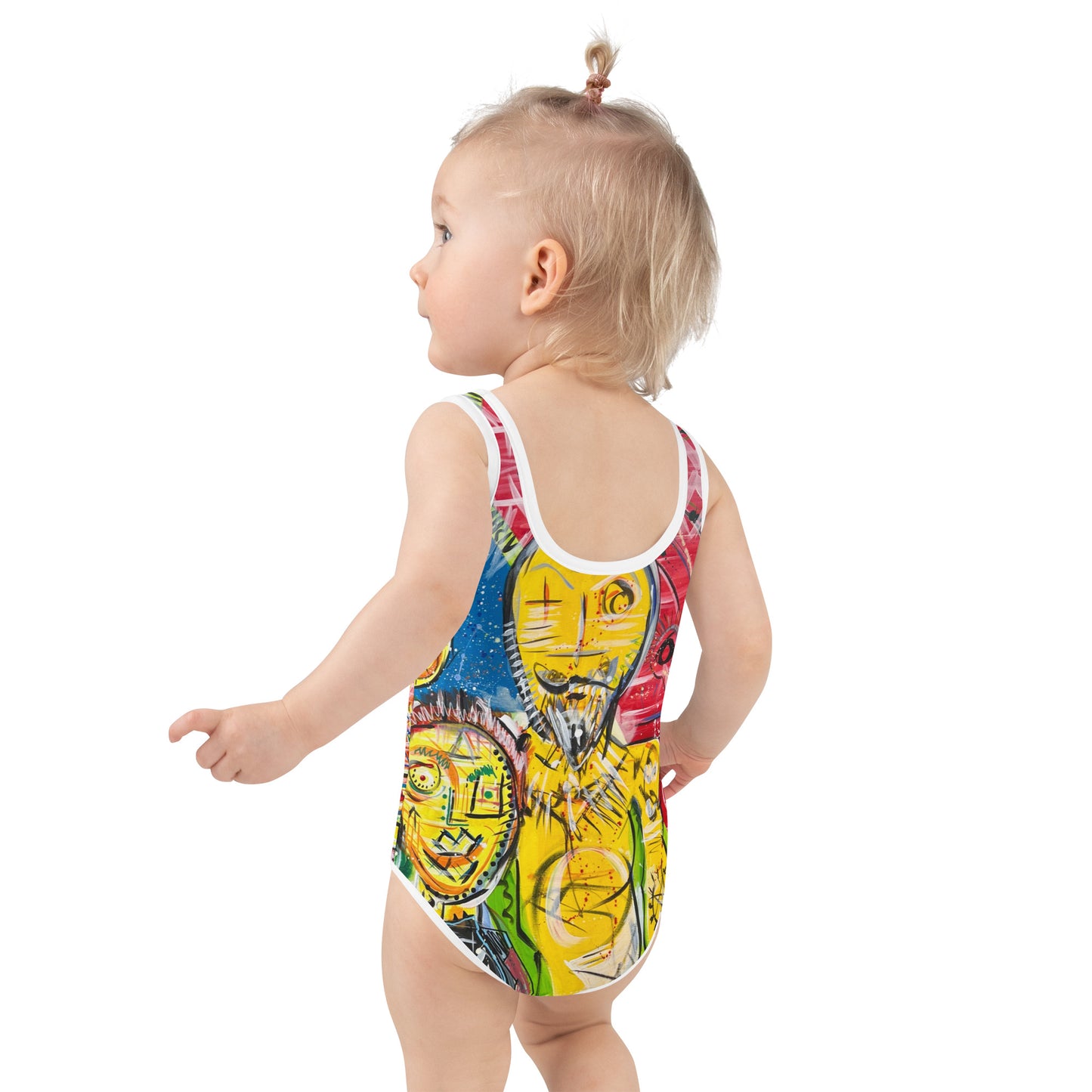 Family V All-Over Print Kids Swimsuit