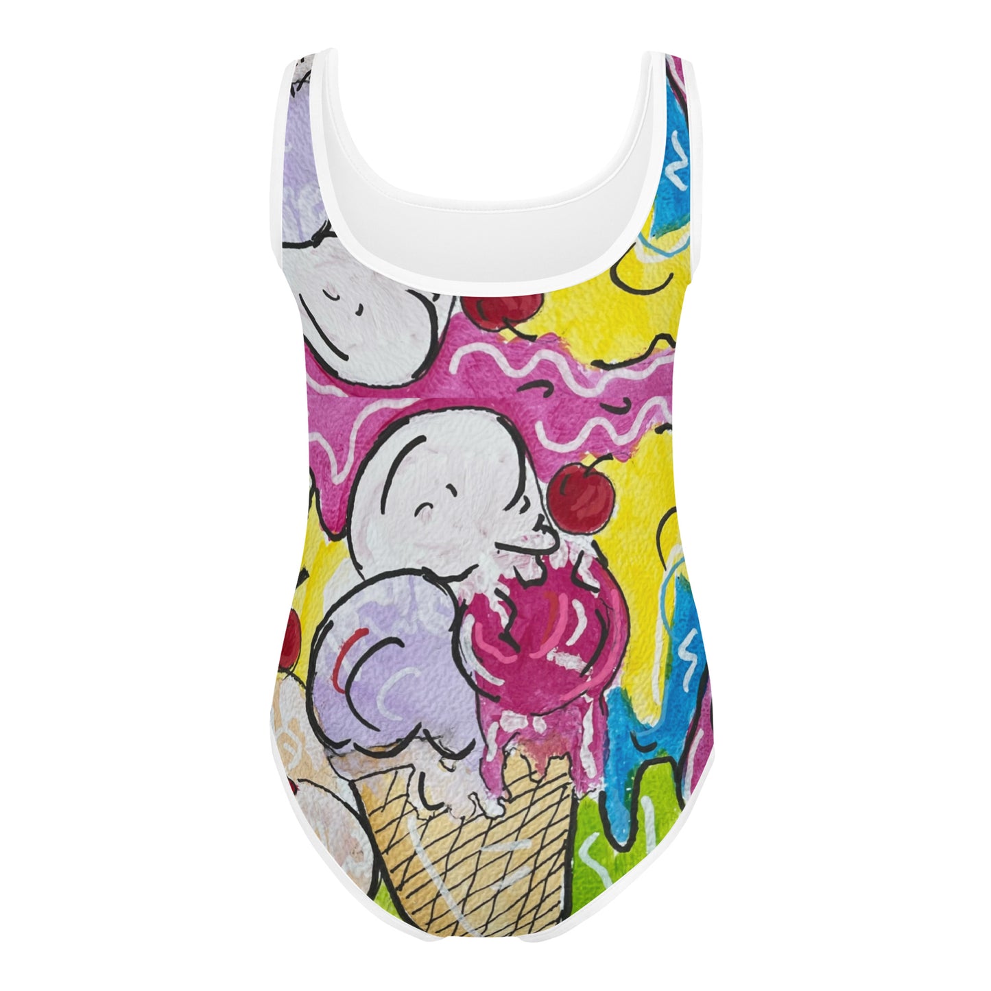 Ice Cream All-Over Print Kids Swimsuit