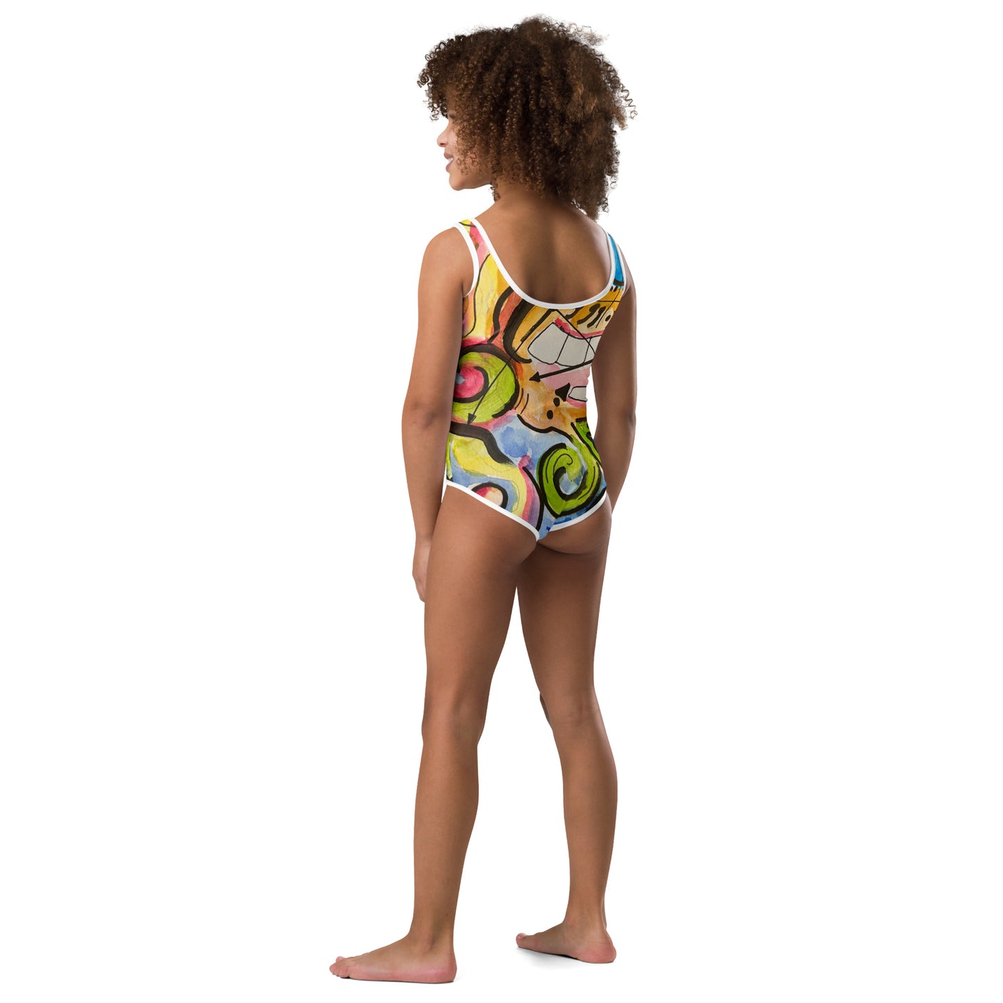 Zion All-Over Print Kids Swimsuit