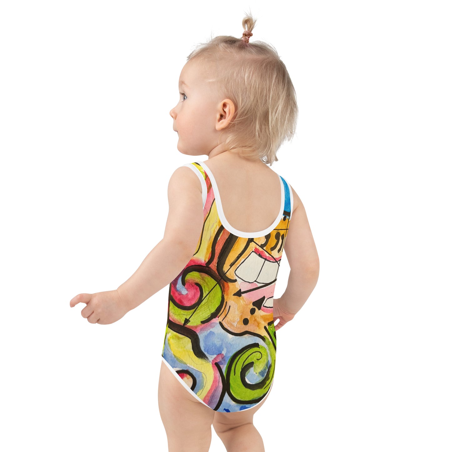 Zion All-Over Print Kids Swimsuit