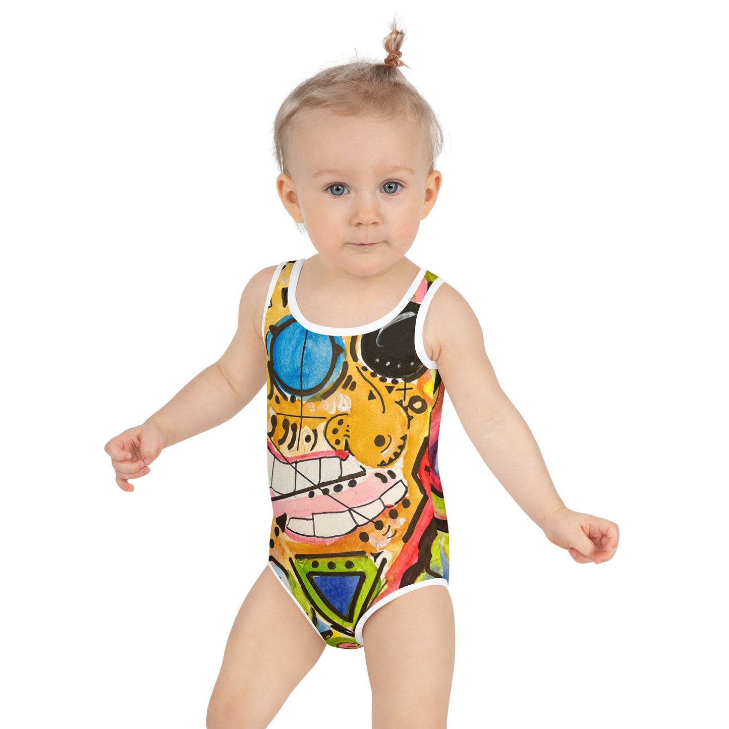 Zion All-Over Print Kids Swimsuit