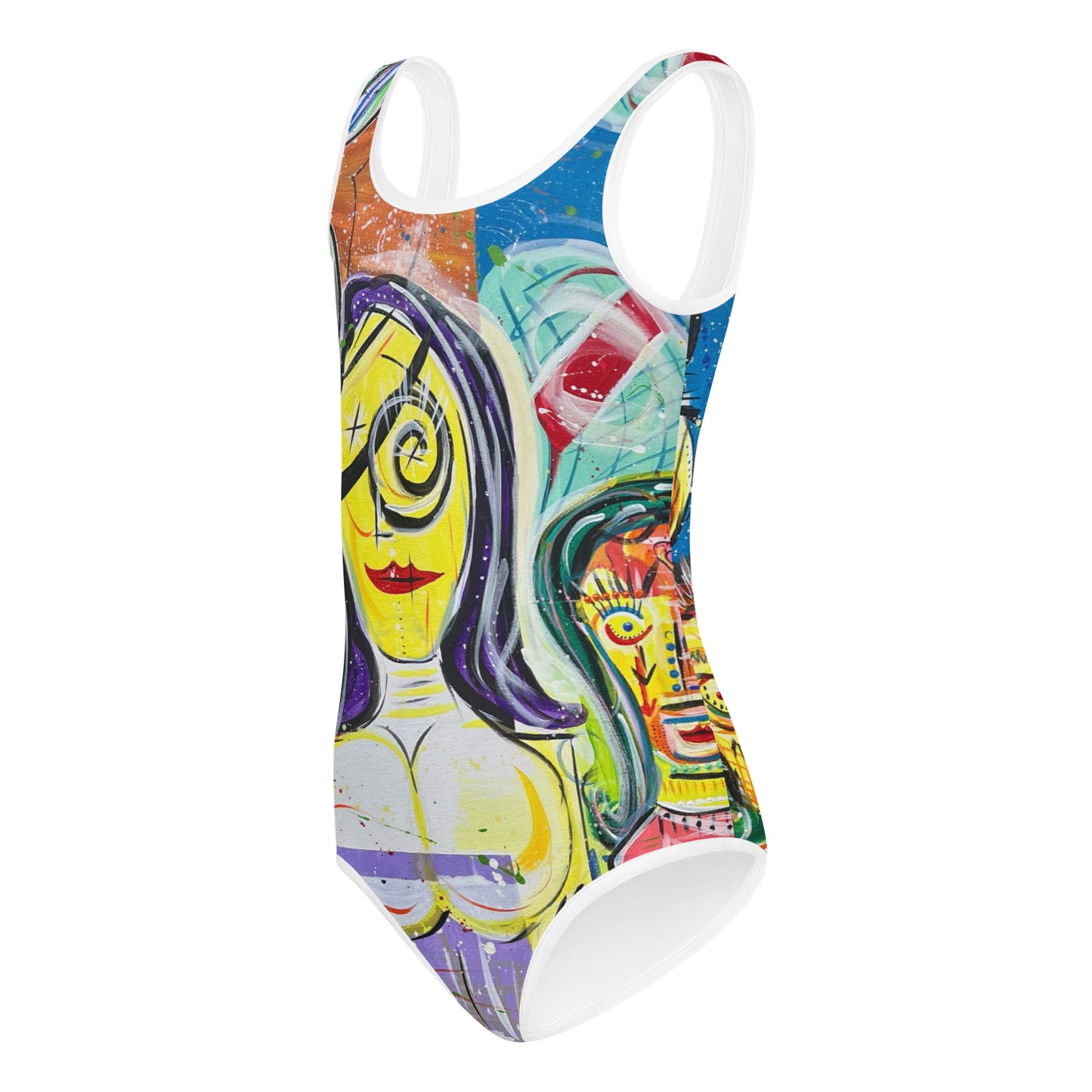 Family V All-Over Print Kids Swimsuit