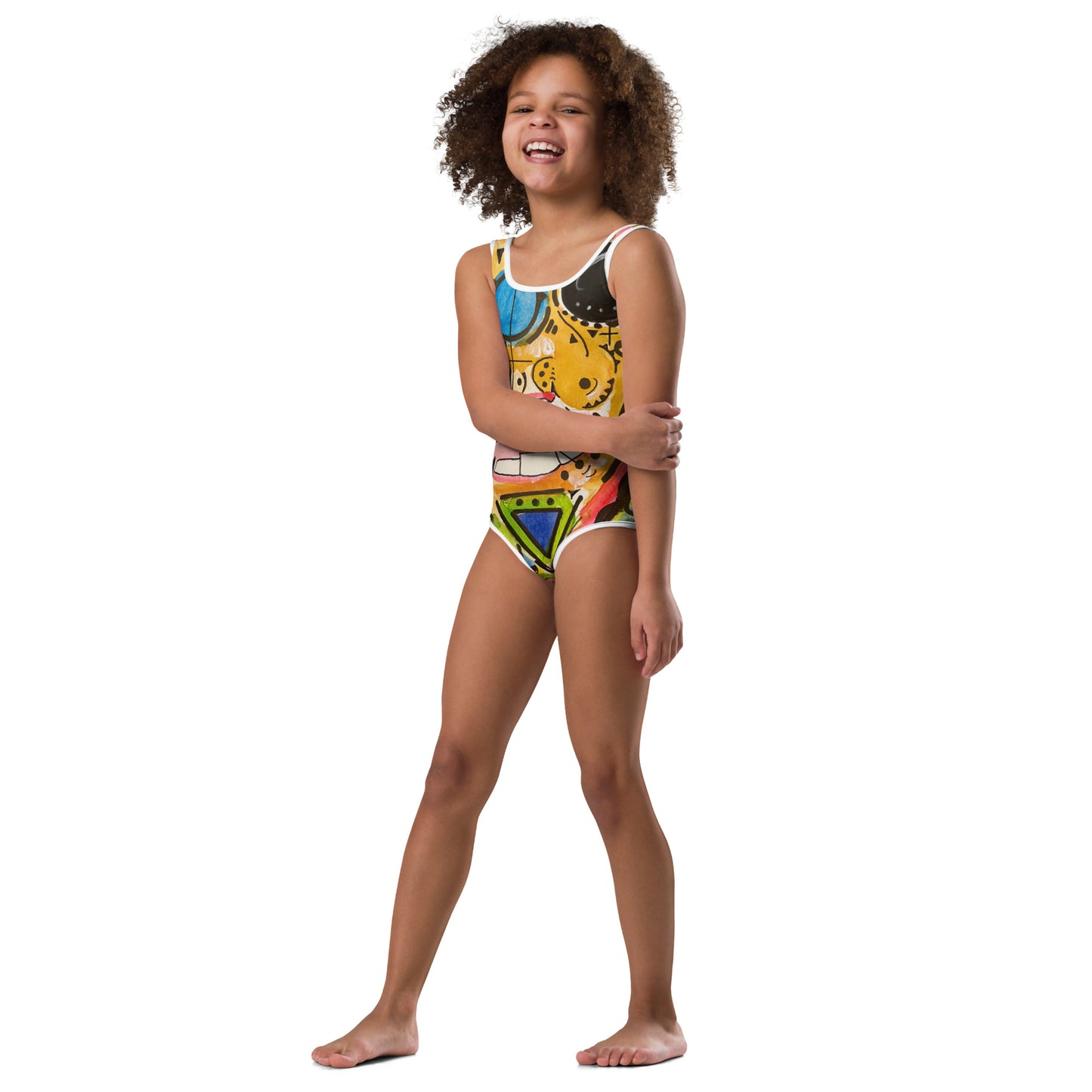 Zion All-Over Print Kids Swimsuit