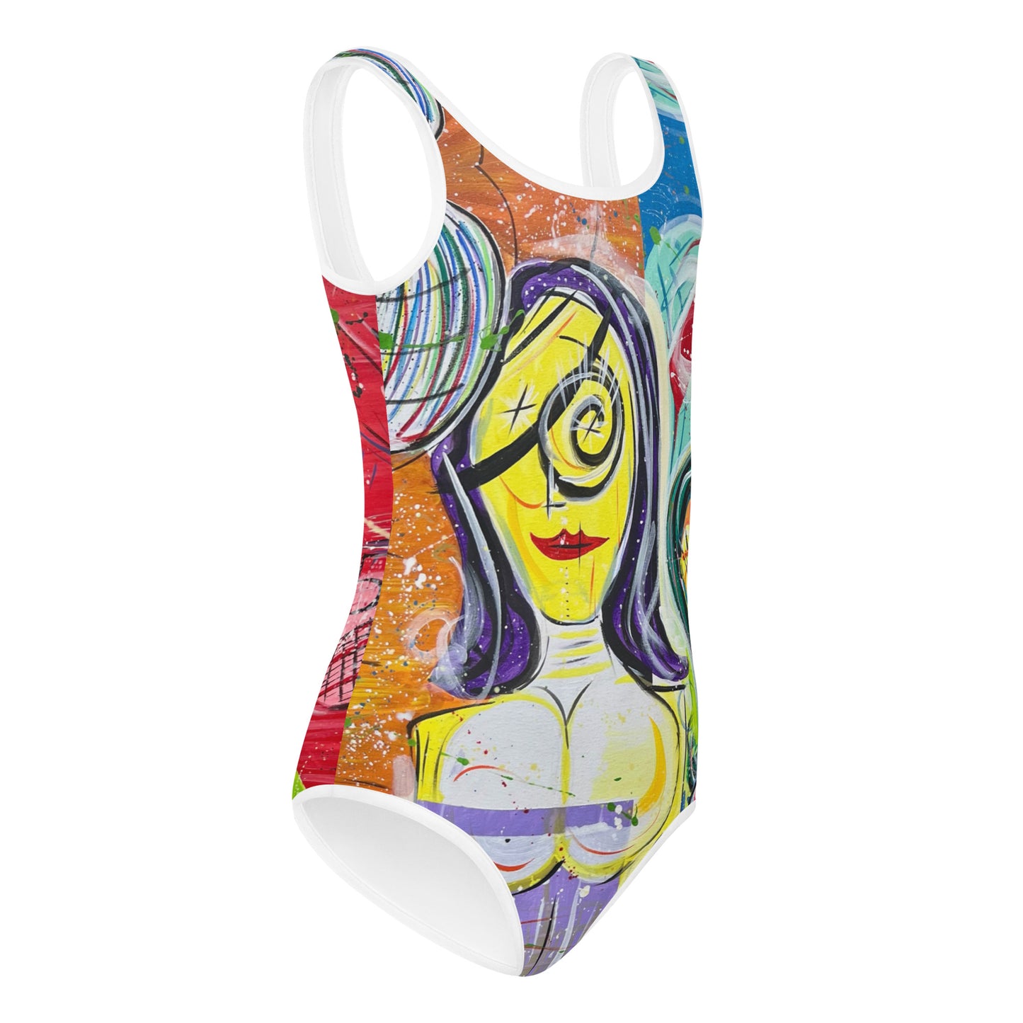 Family V All-Over Print Kids Swimsuit