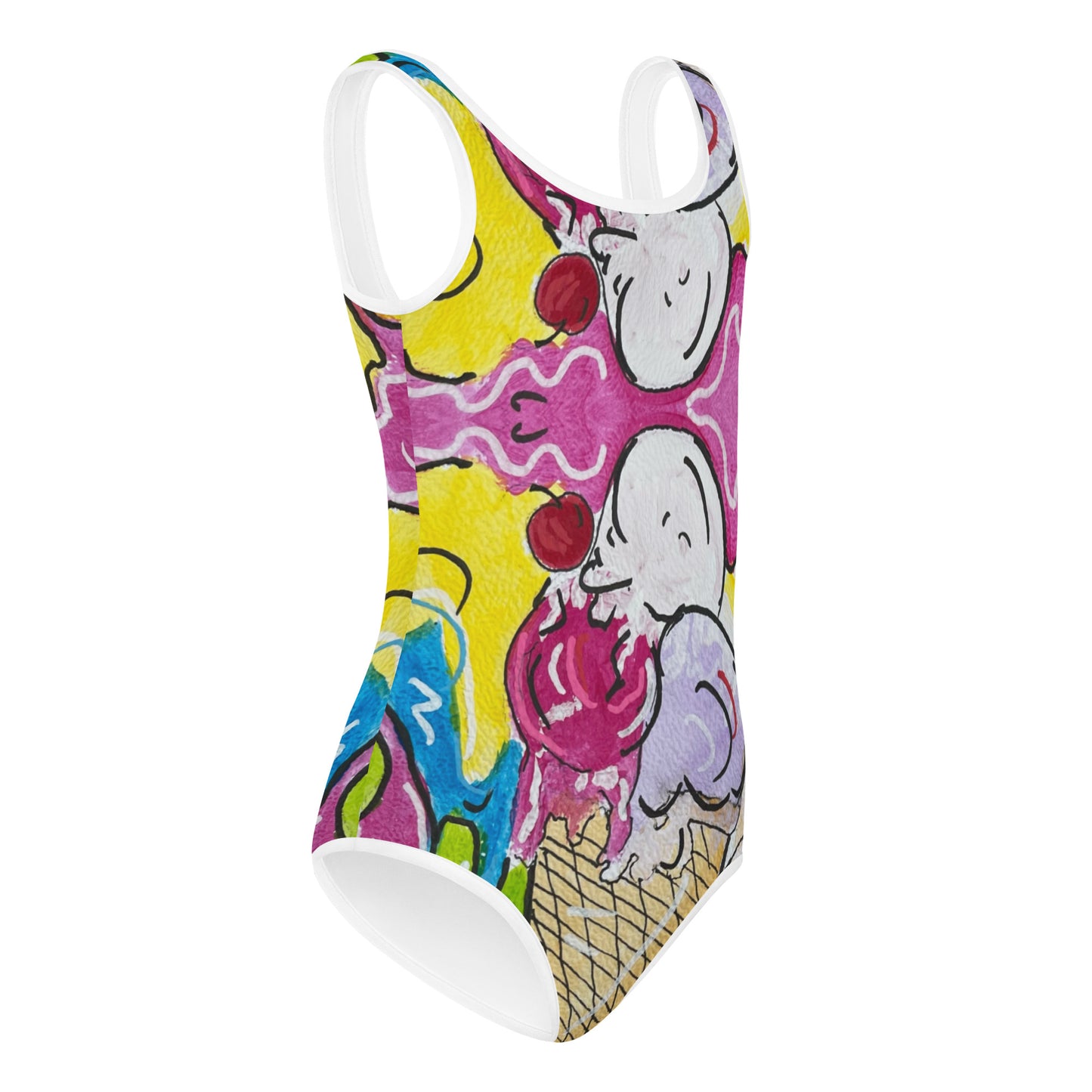 Ice Cream All-Over Print Kids Swimsuit