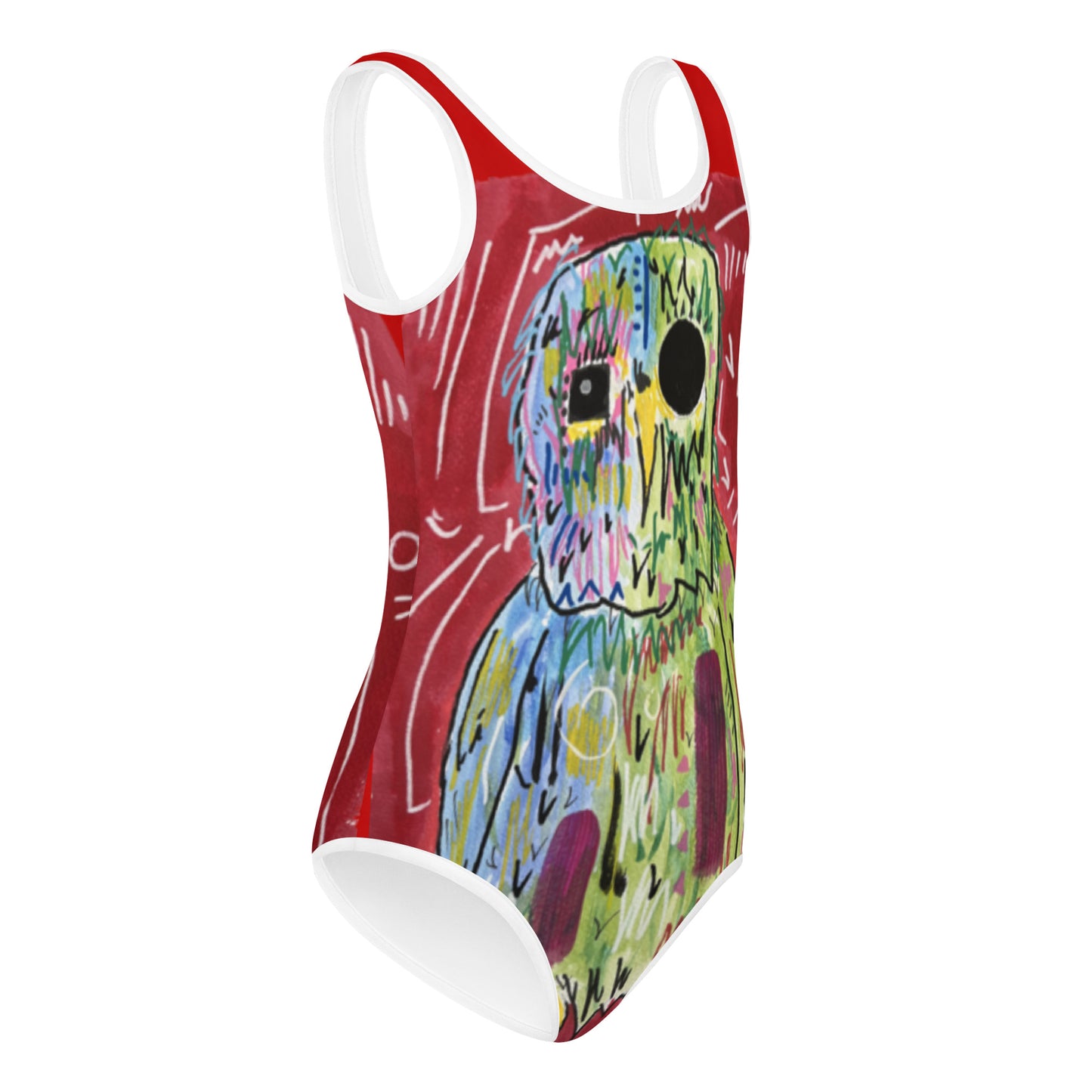 Owl All-Over Print Kids Swimsuit