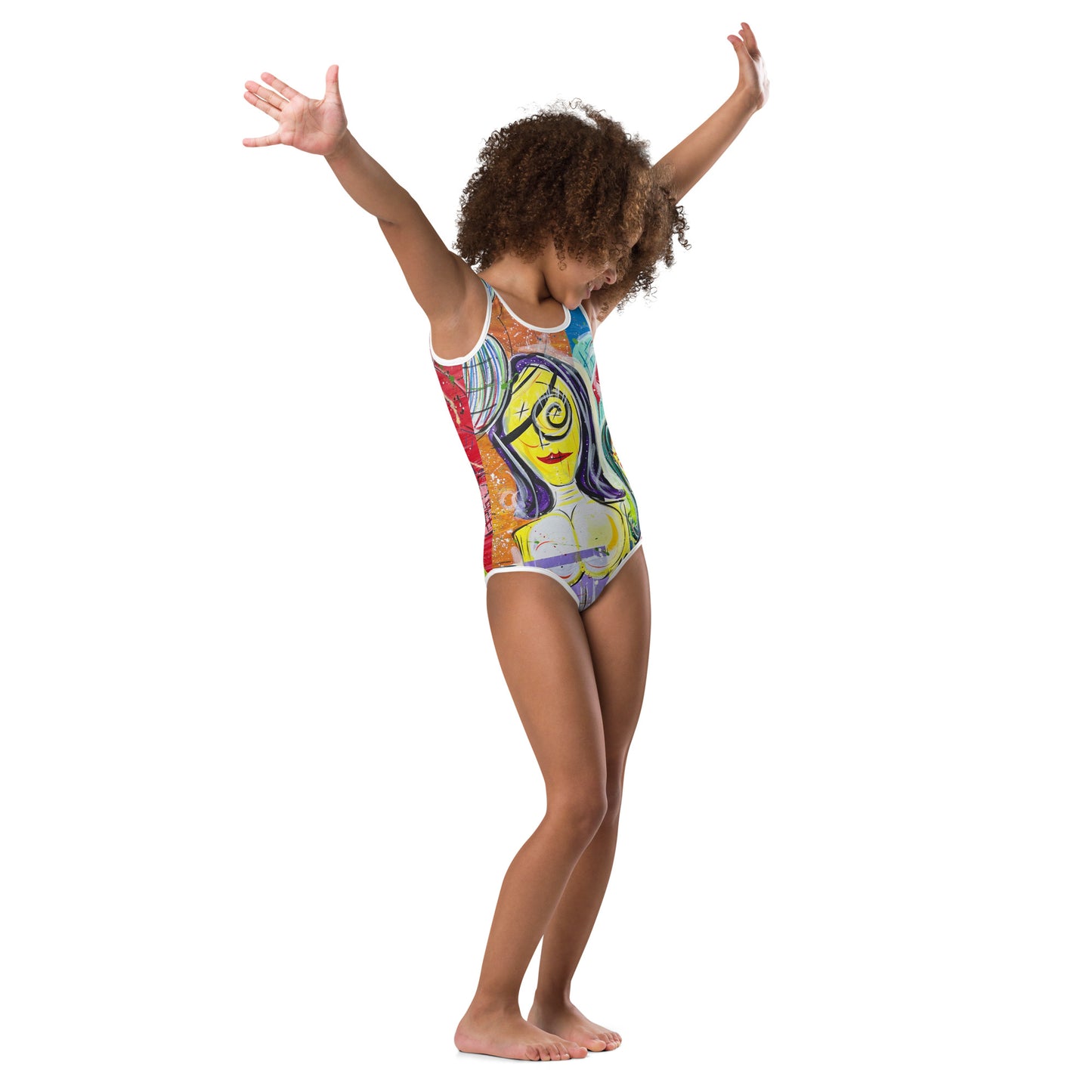 Family V All-Over Print Kids Swimsuit