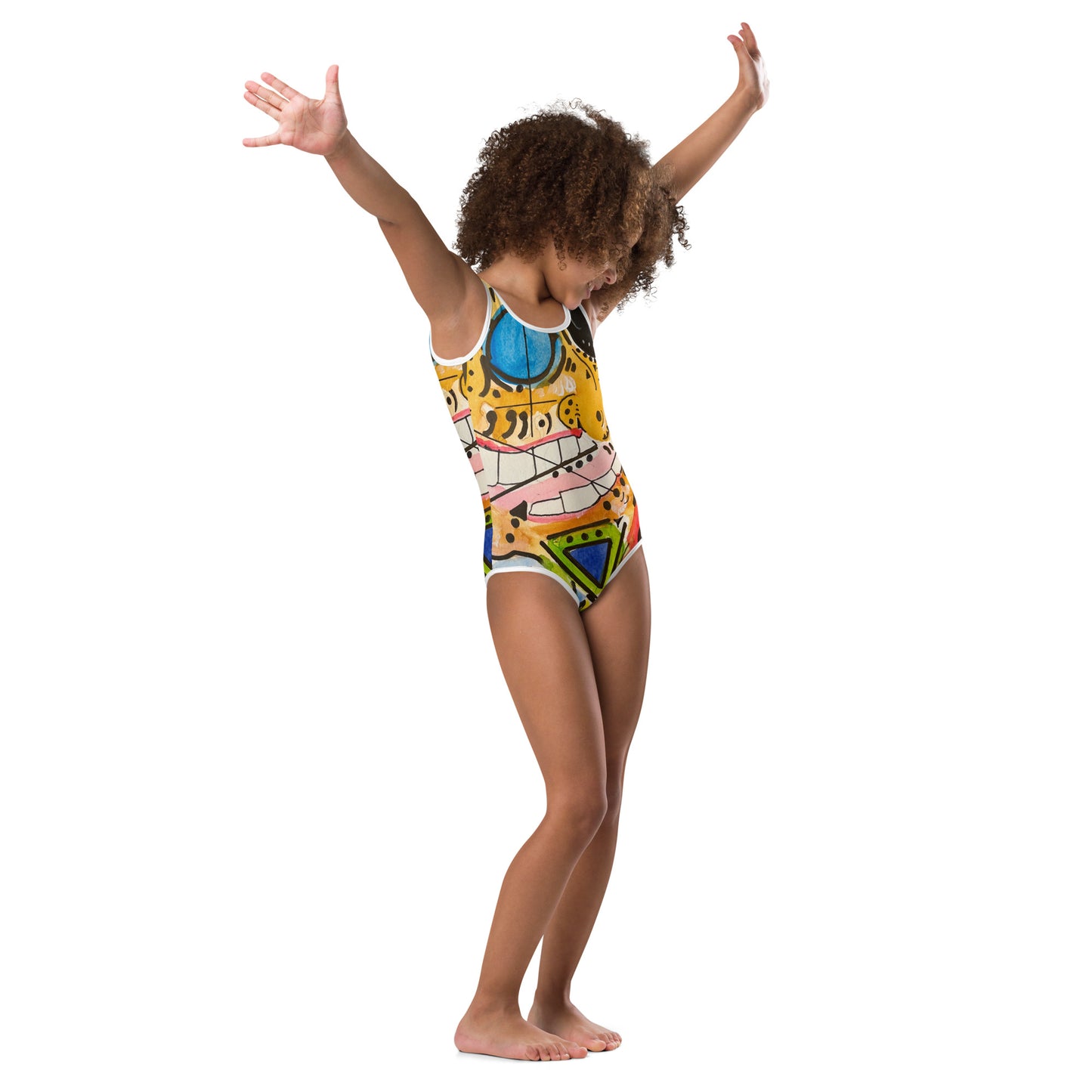 Zion All-Over Print Kids Swimsuit