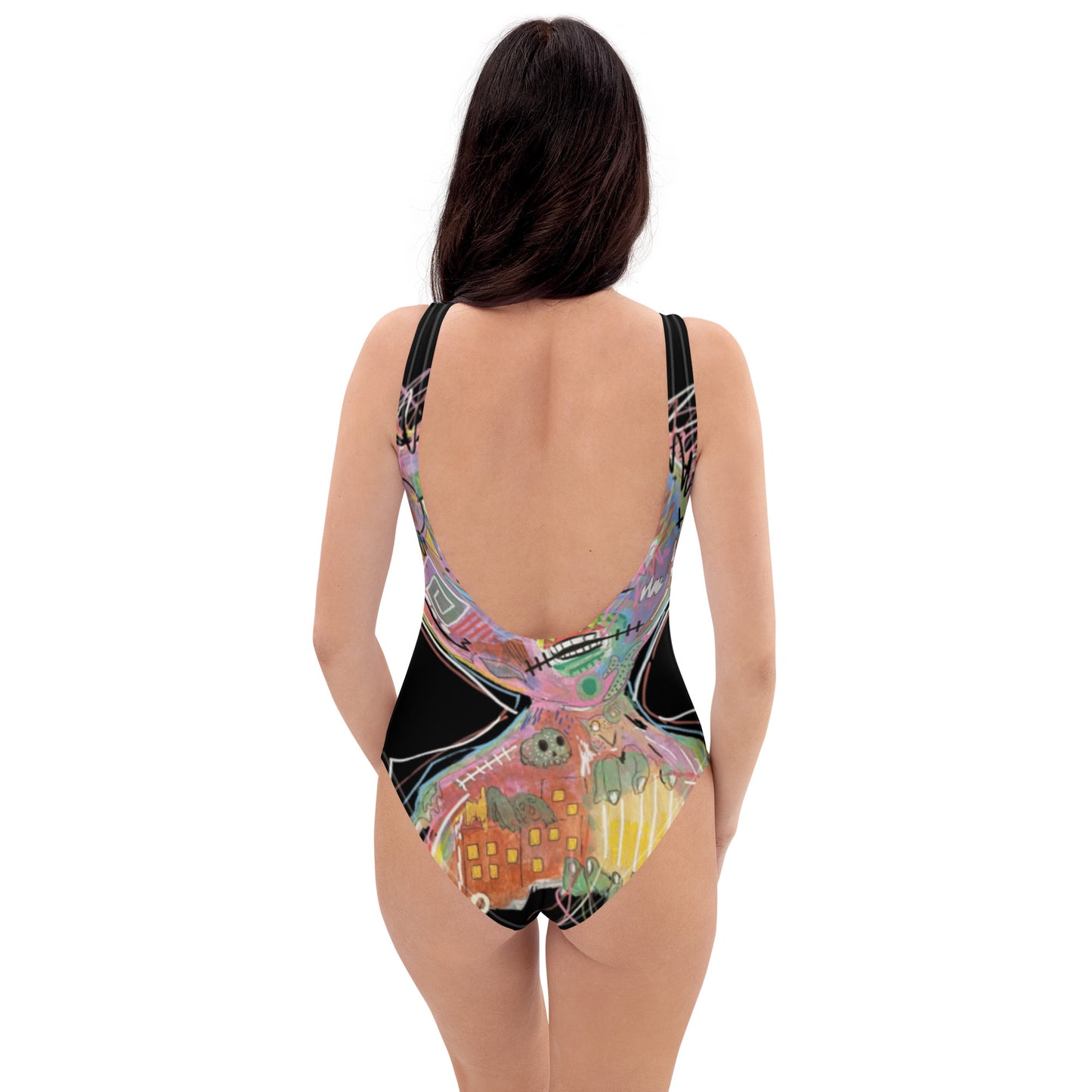 Punk Girl One-Piece Swimsuit