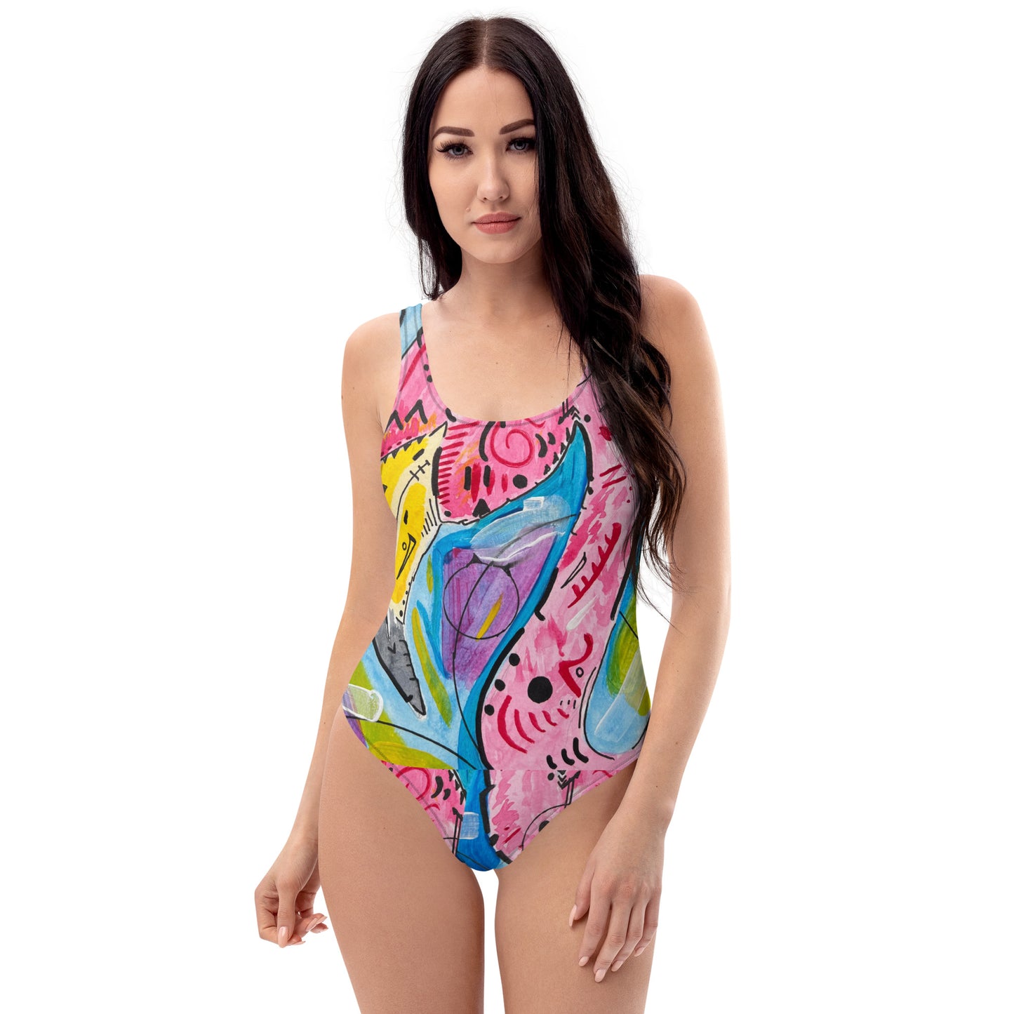 Flamingo One-Piece Swimsuit