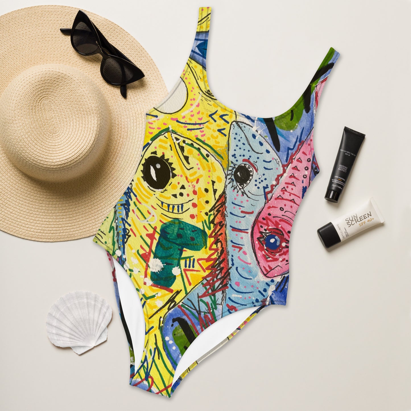 Fish II One-Piece Swimsuit