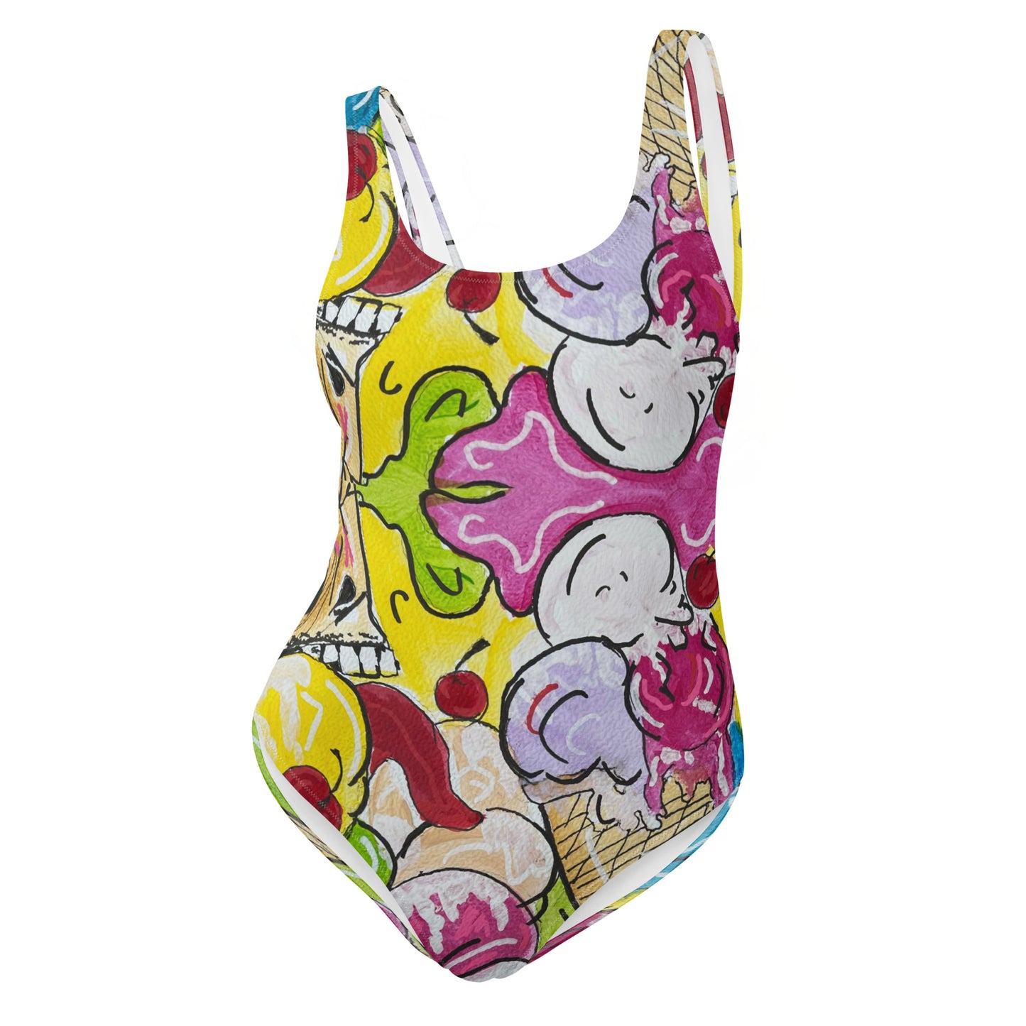 Ice ream Men One-Piece Swimsuit