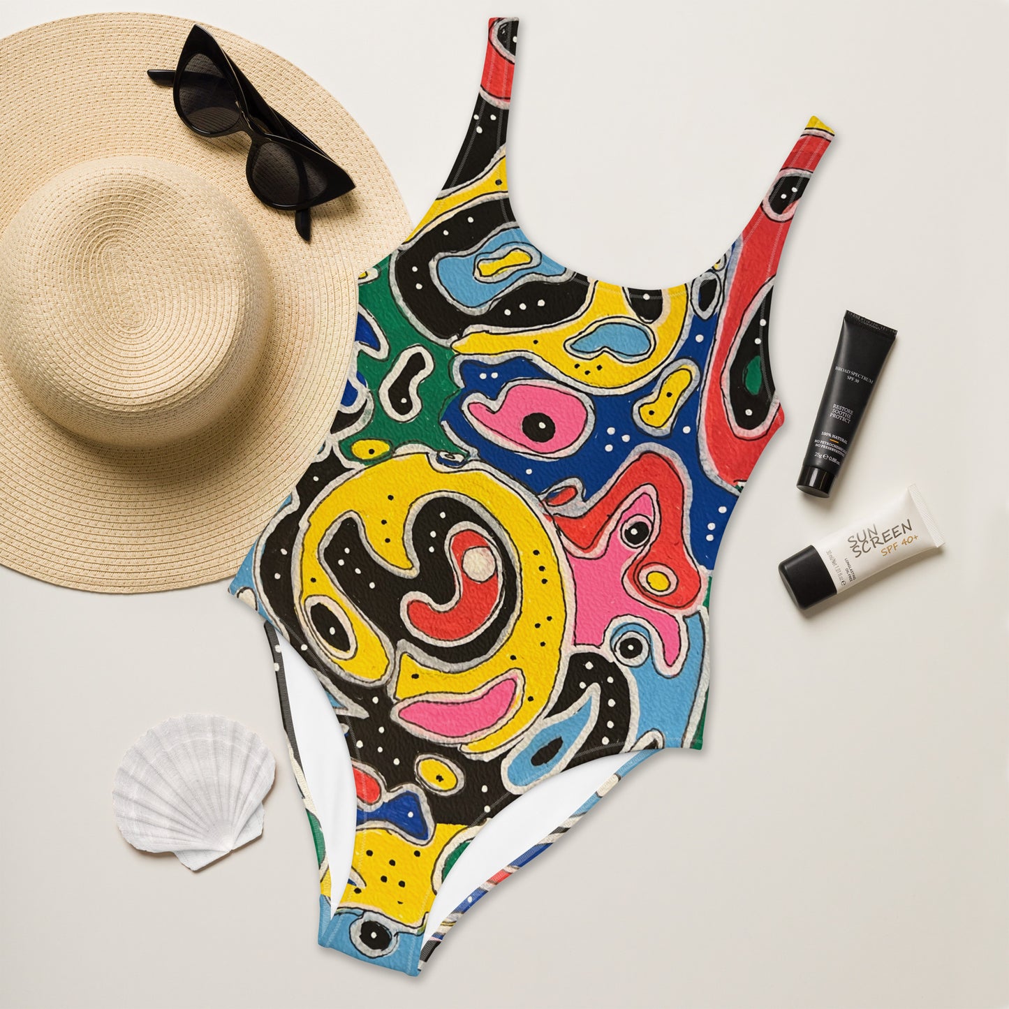 Colors One-Piece Swimsuit