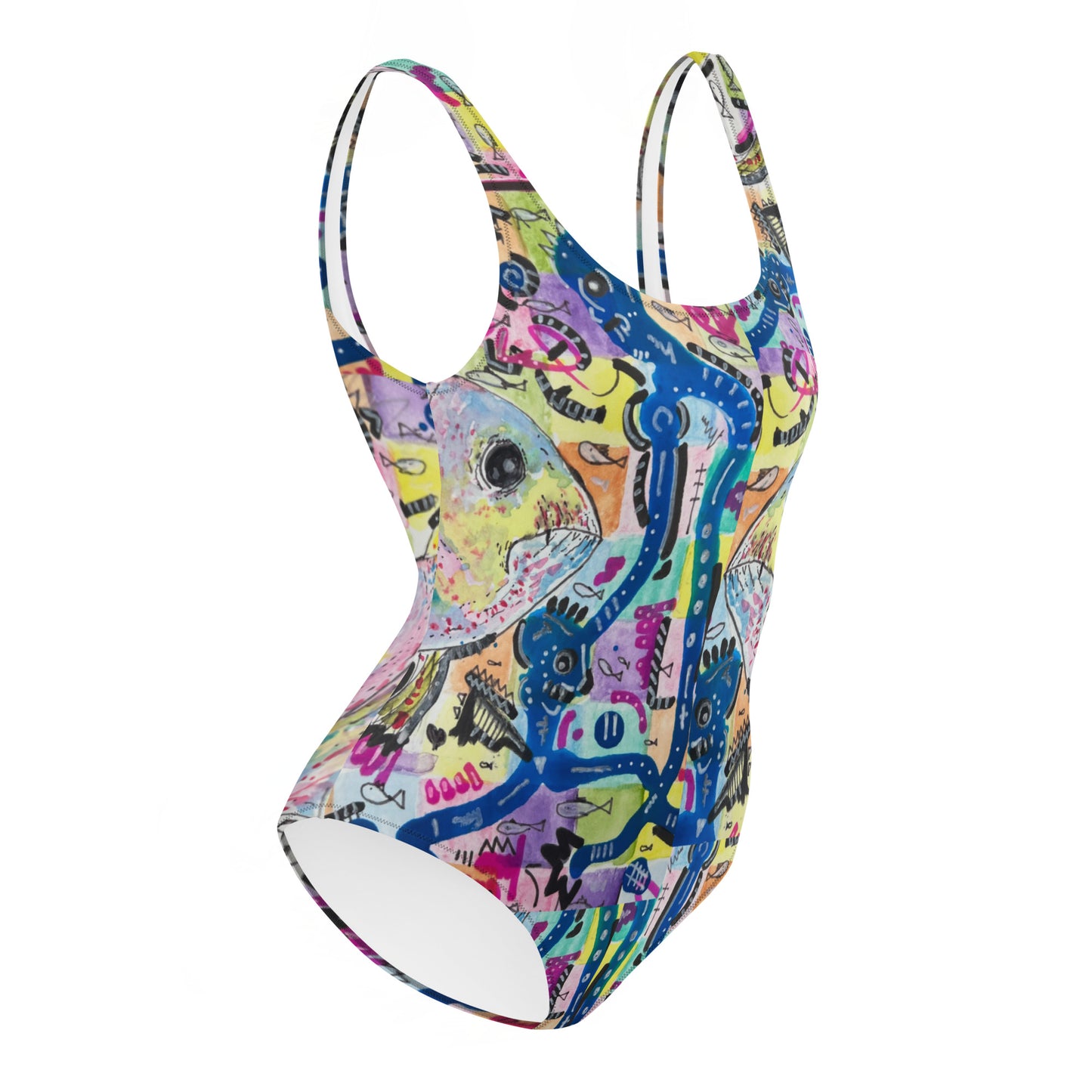 Go Fishing One-Piece Swimsuit