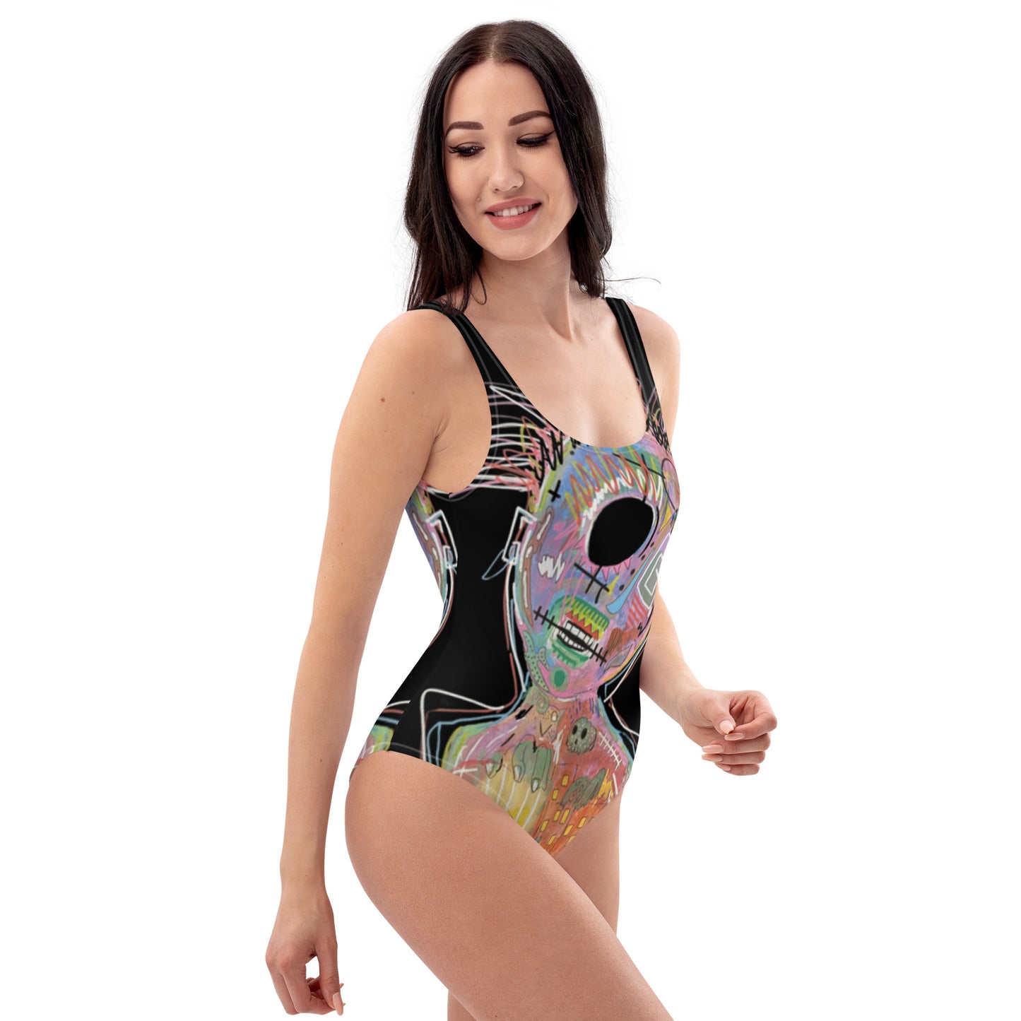 Punk Girl One-Piece Swimsuit