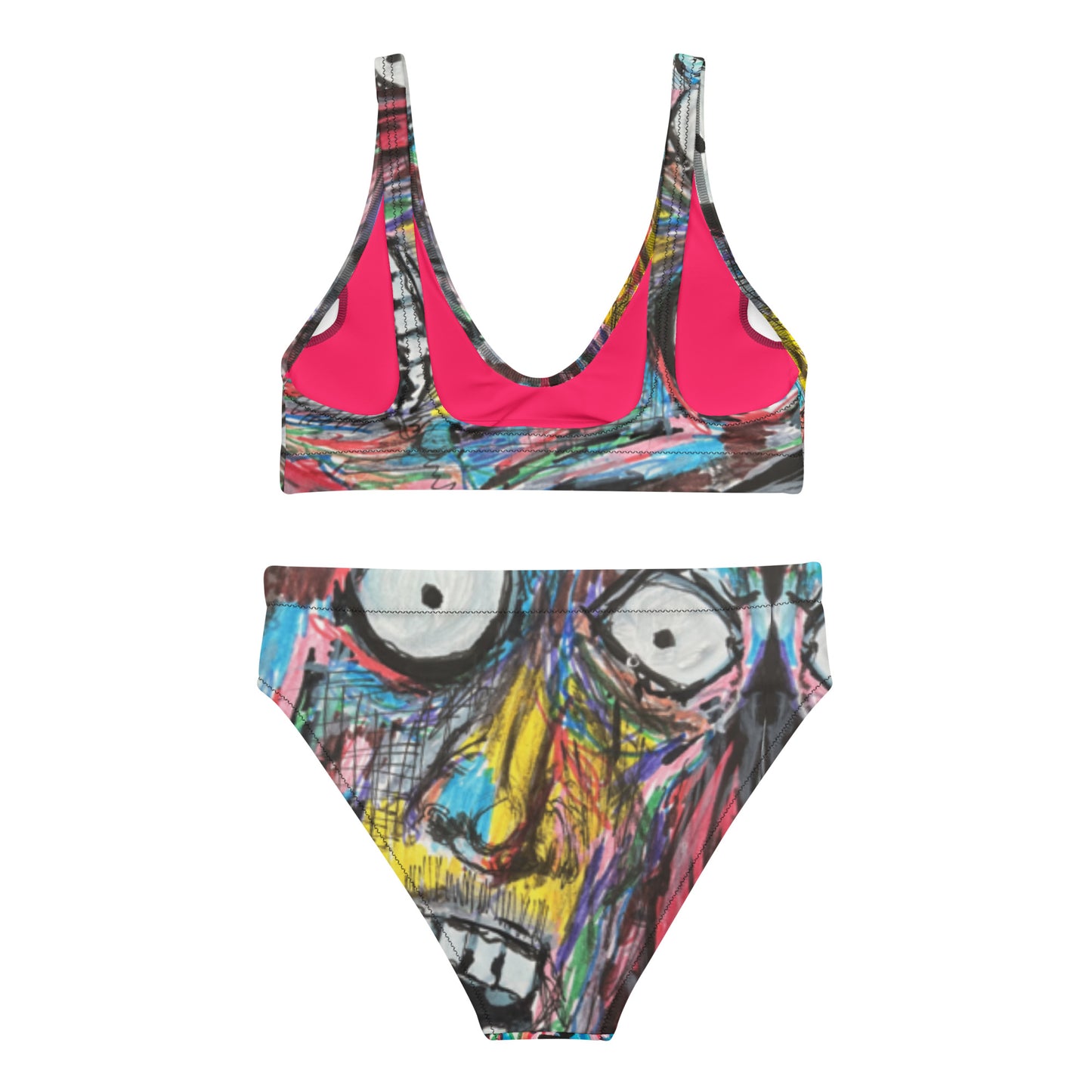Monster Recycled high-waisted bikini