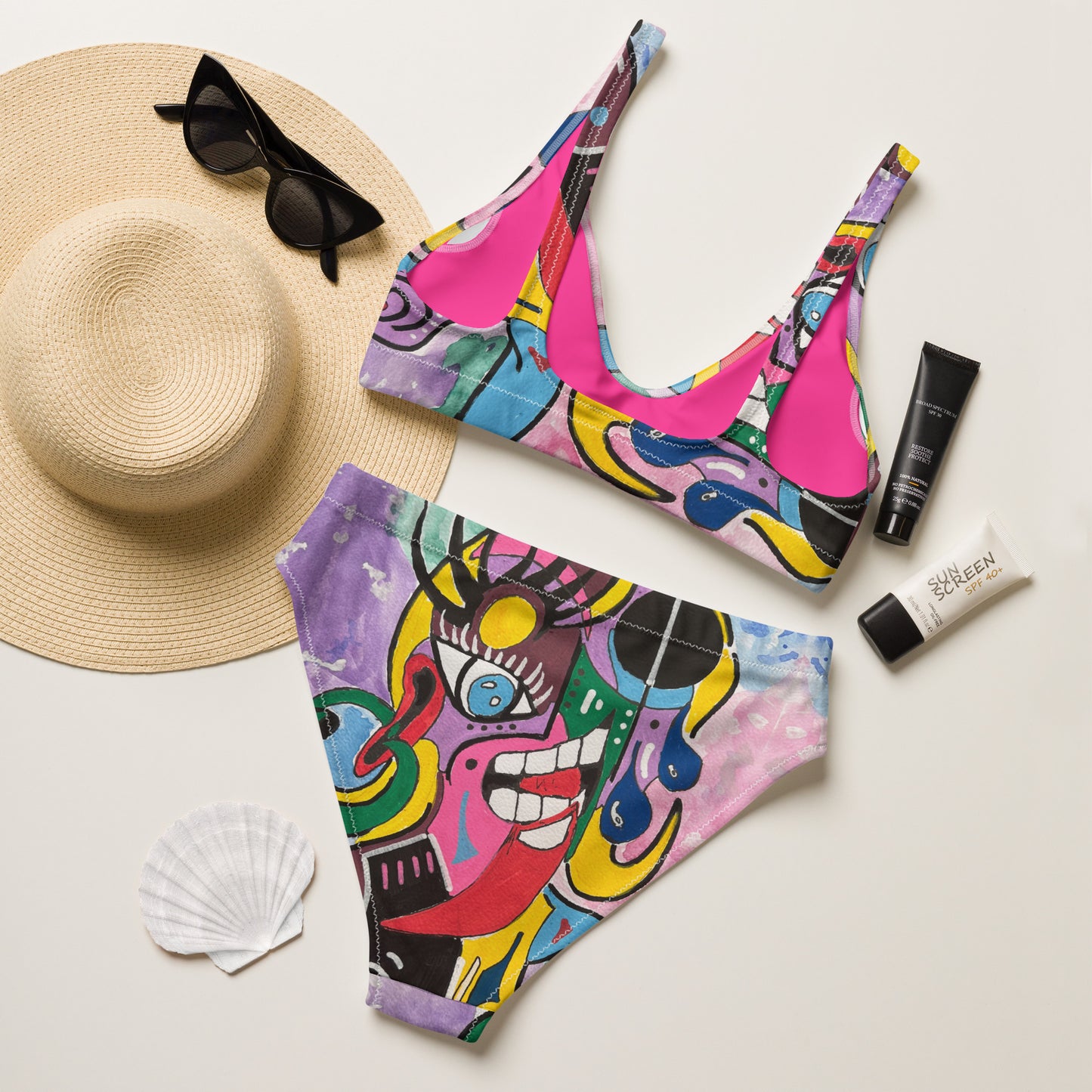 La Piroba Recycled high-waisted bikini