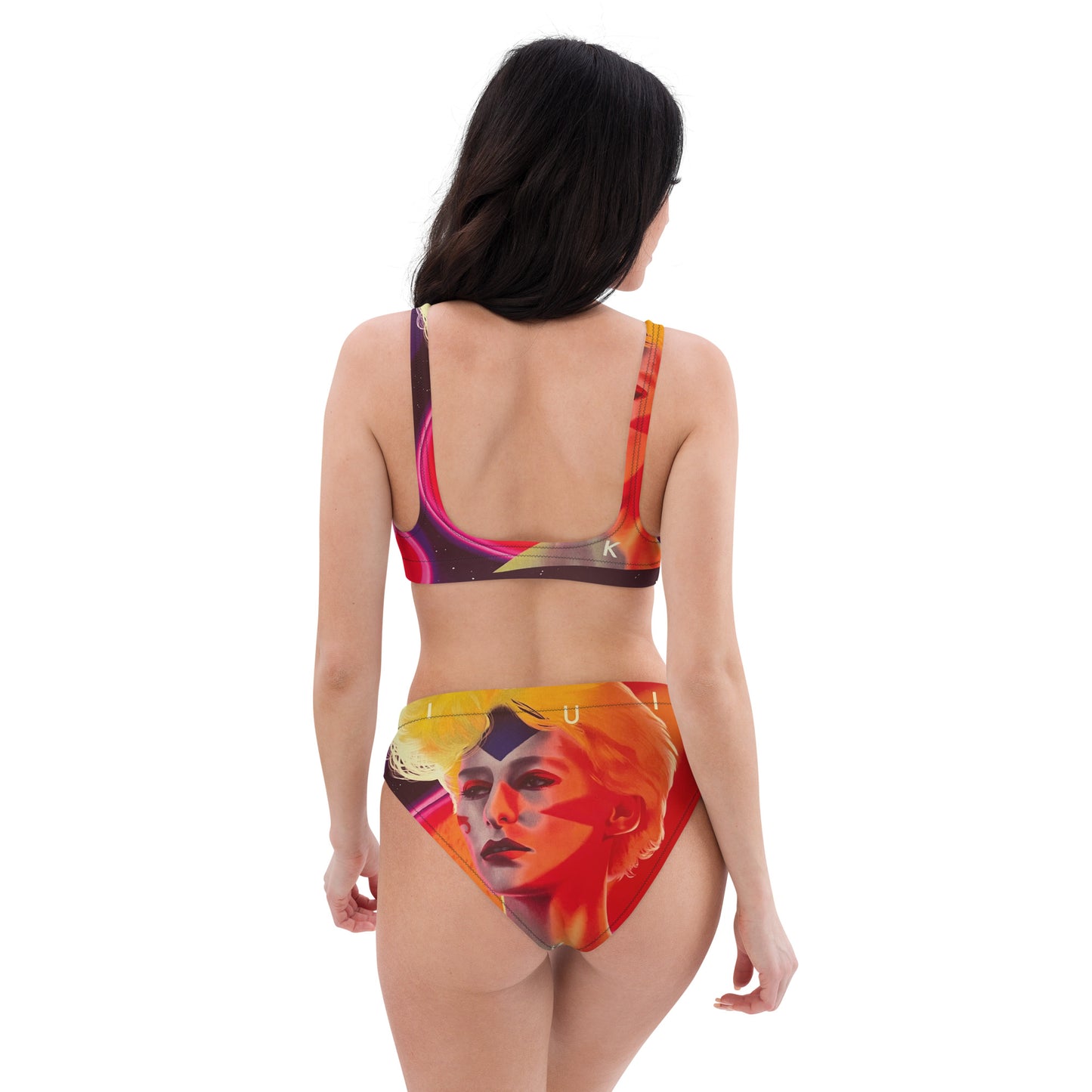 Liquid Sky Recycled high-waisted bikini