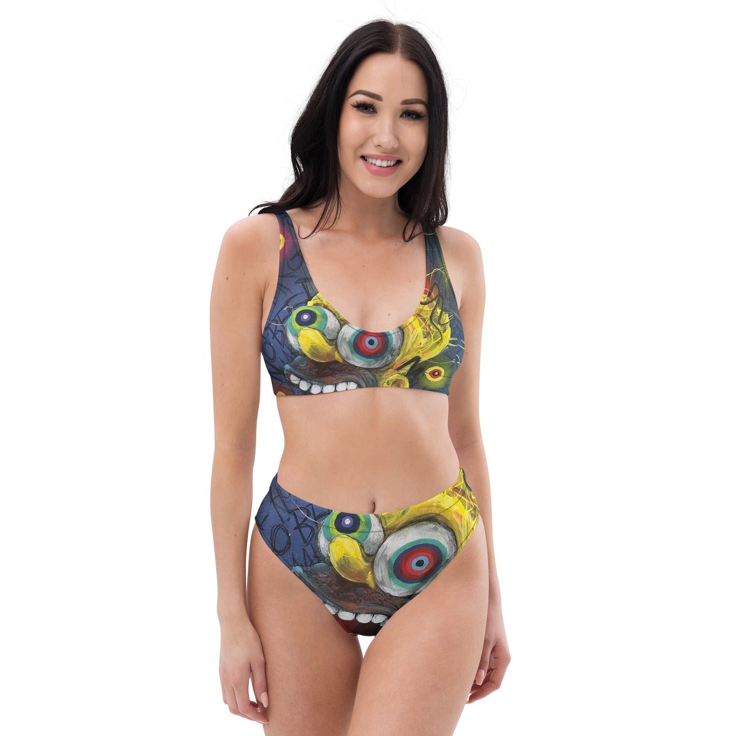 Homer Recycled high-waisted bikini