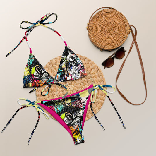 Chivo All-over print recycled string bikini