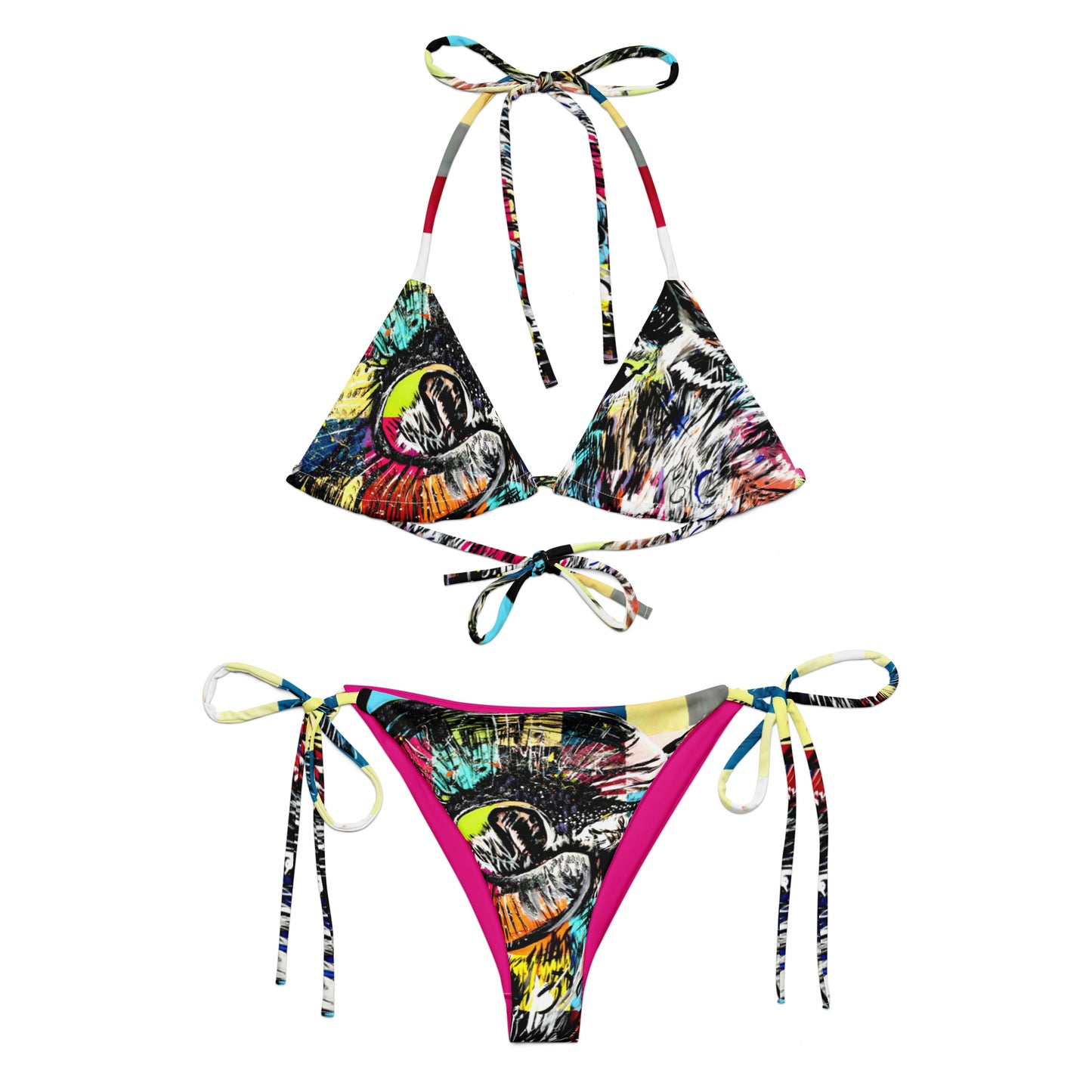 Chivo All-over print recycled string bikini