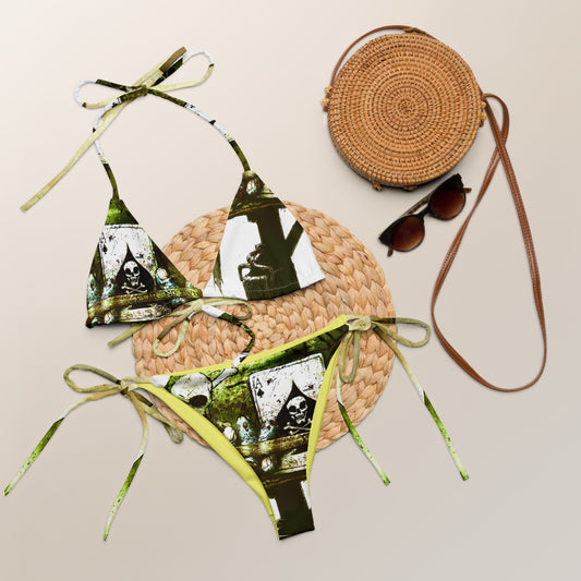 Vietnam All-over print recycled string bikini