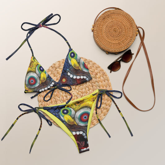 Homer All-over print recycled string bikini