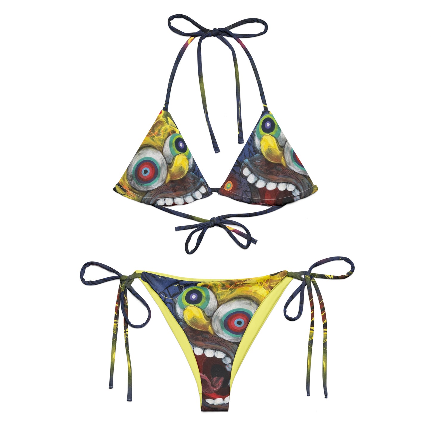 Homer All-over print recycled string bikini