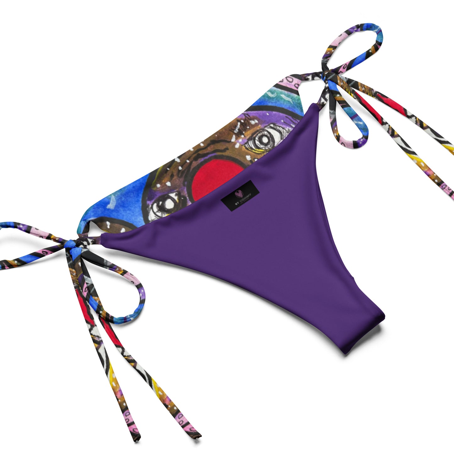 Kraken All-over print recycled string bikini